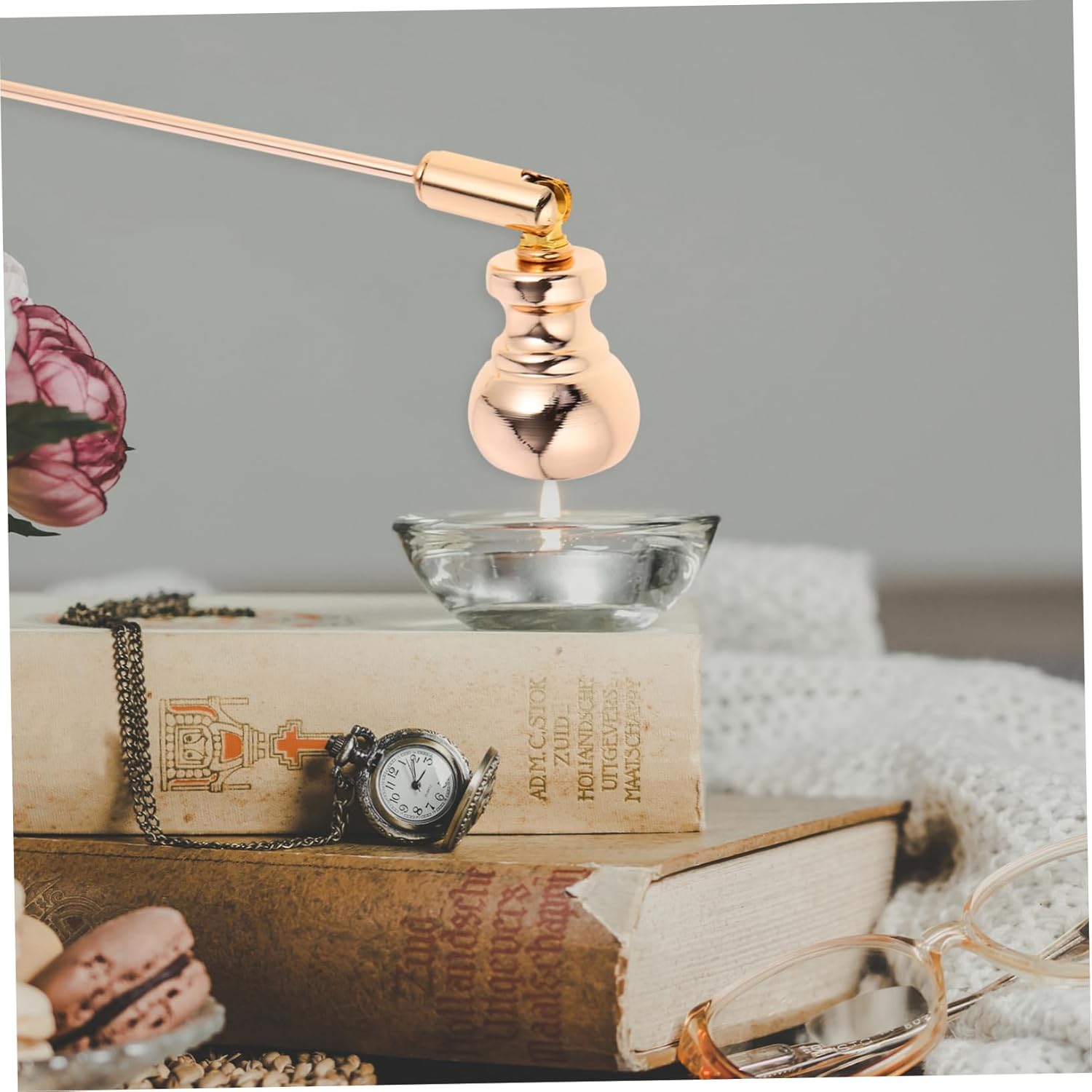 Cabilock Long Handle Candle Snuffer Tool for Scented and Aromatherapy Candles
