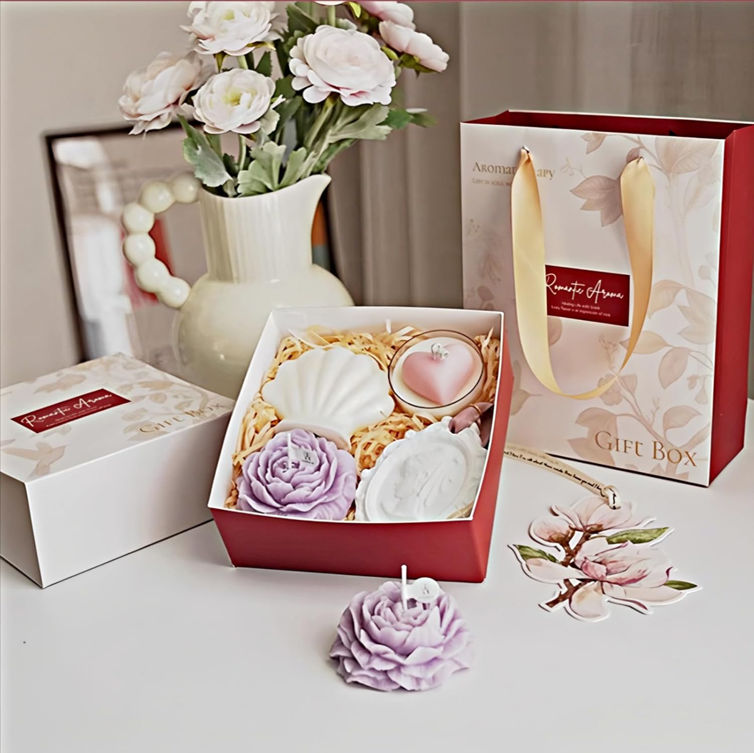ANMIOU Romantic Aroma Candle Set Gift Box 5Pack