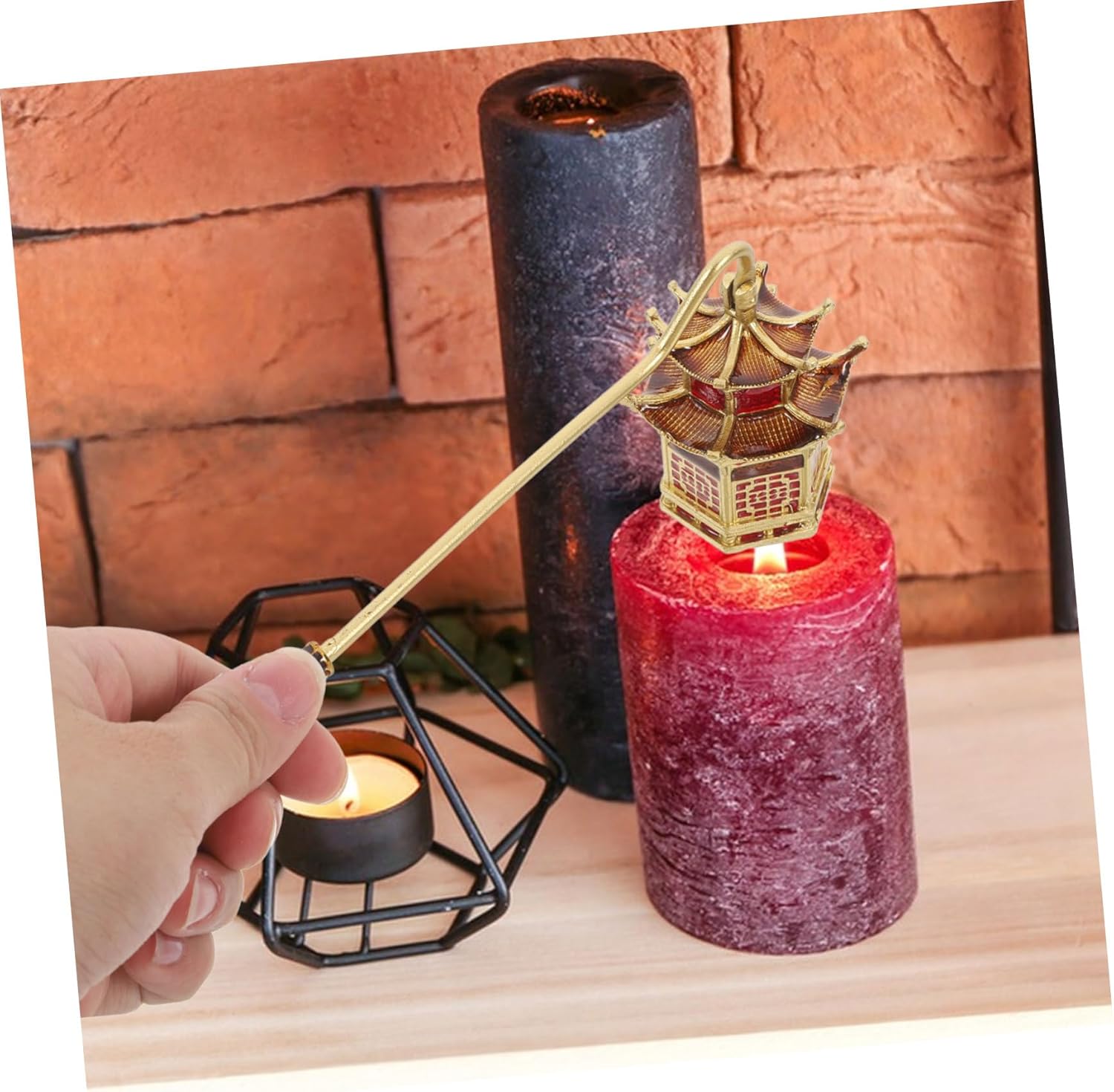 IMIKEYA Candle Snuffer Extinguisher with Handle