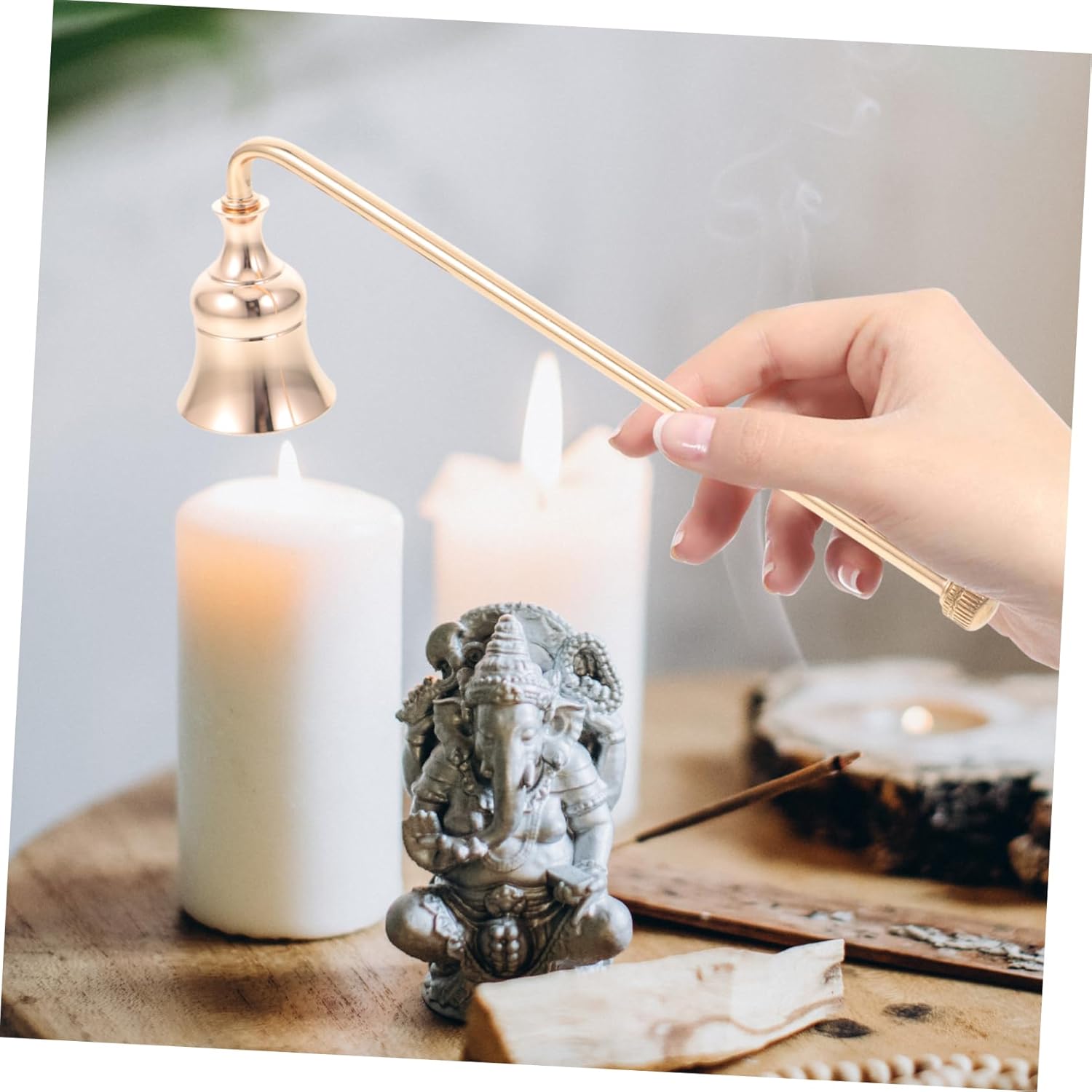 STOBAZA 5pcs Long Handle Candle Snuffer with Metal Wick Extinguisher