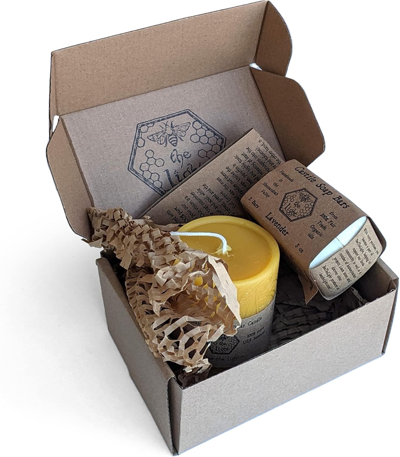 Bee The Light Candle and Soap Gift Set