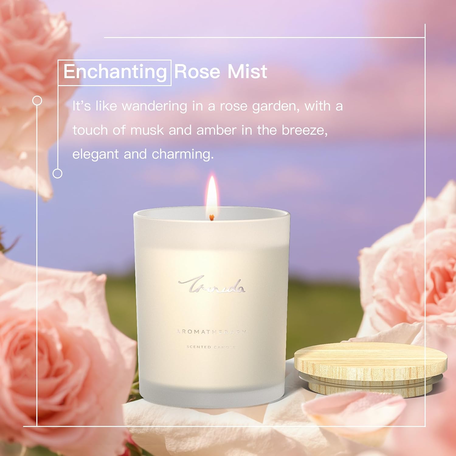 TRINIDa 6-Piece Candle Set with 120Hrs Burn Time