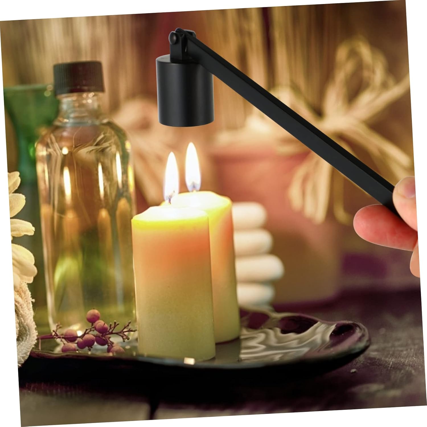 Garneck Candle Snuffer with Long Handle and Ergonomic Design