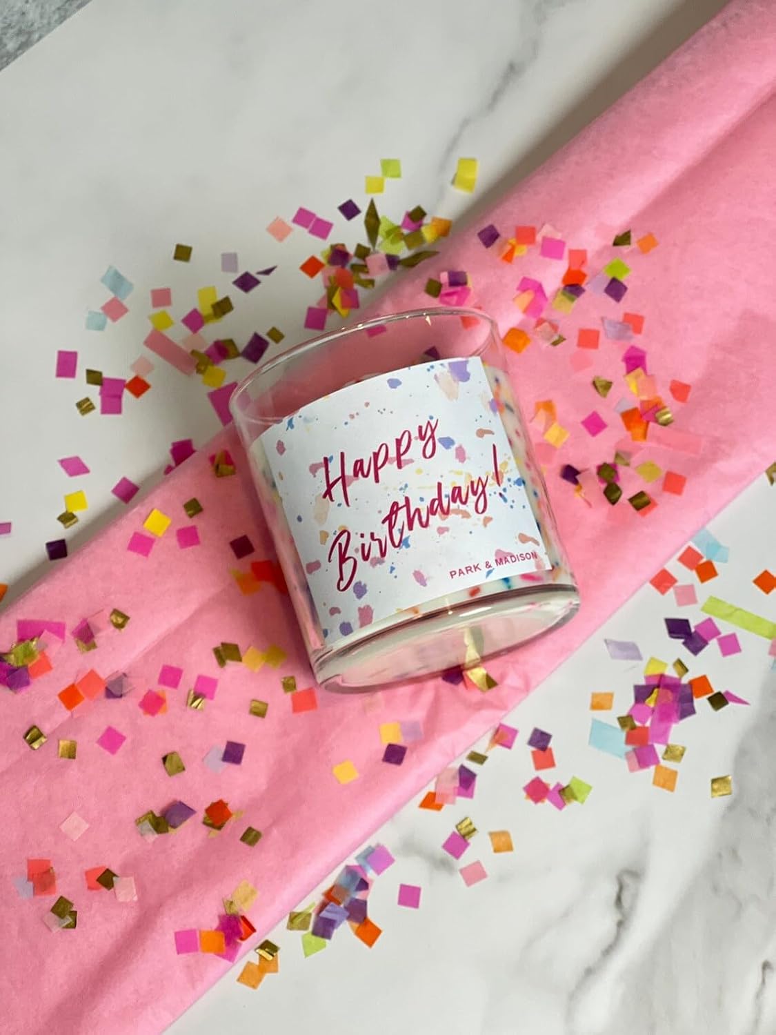 Park Madison Birthday Sprinkle Soy Candle - Vanilla Buttercream Scent