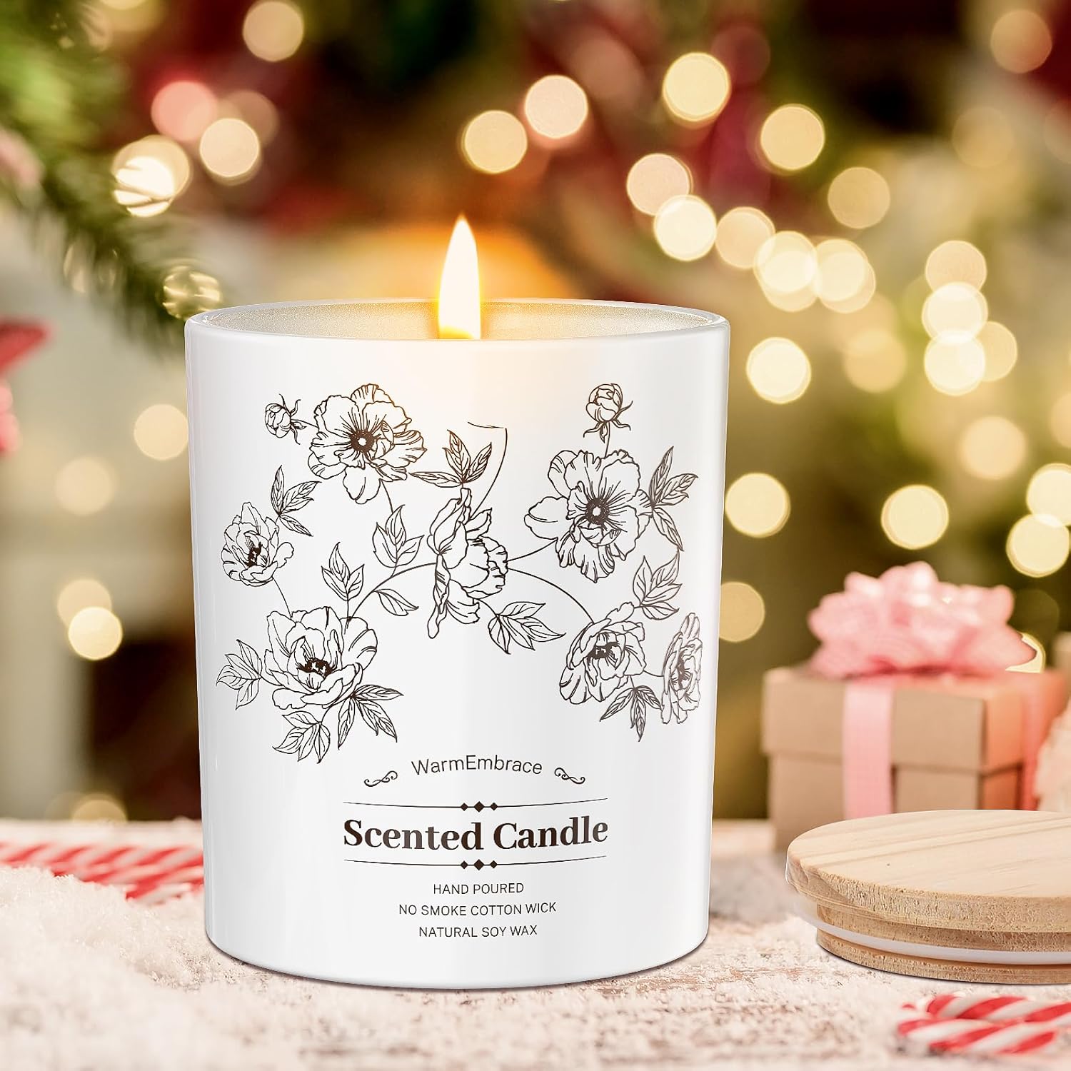 Vanilla Coconut Jar Candle 8 Oz Long Lasting 60 Hours