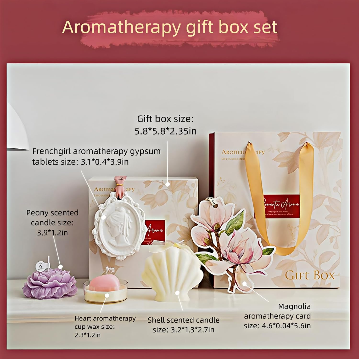 ANMIOU Romantic Aroma Candle Set Gift Box 5Pack