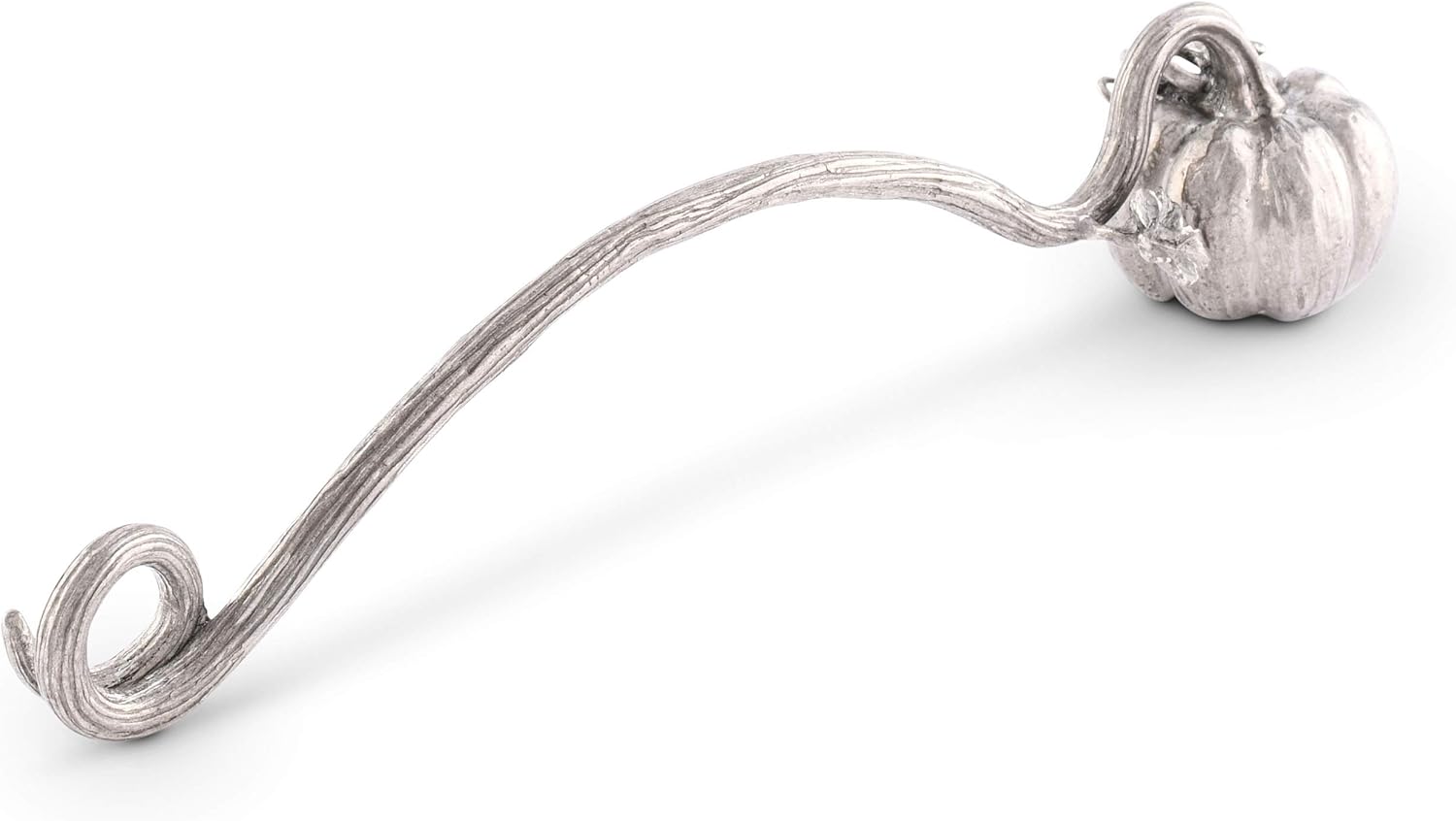Vagabond House Pewter Pumpkin Vine Candle Snuffer 9 Inch