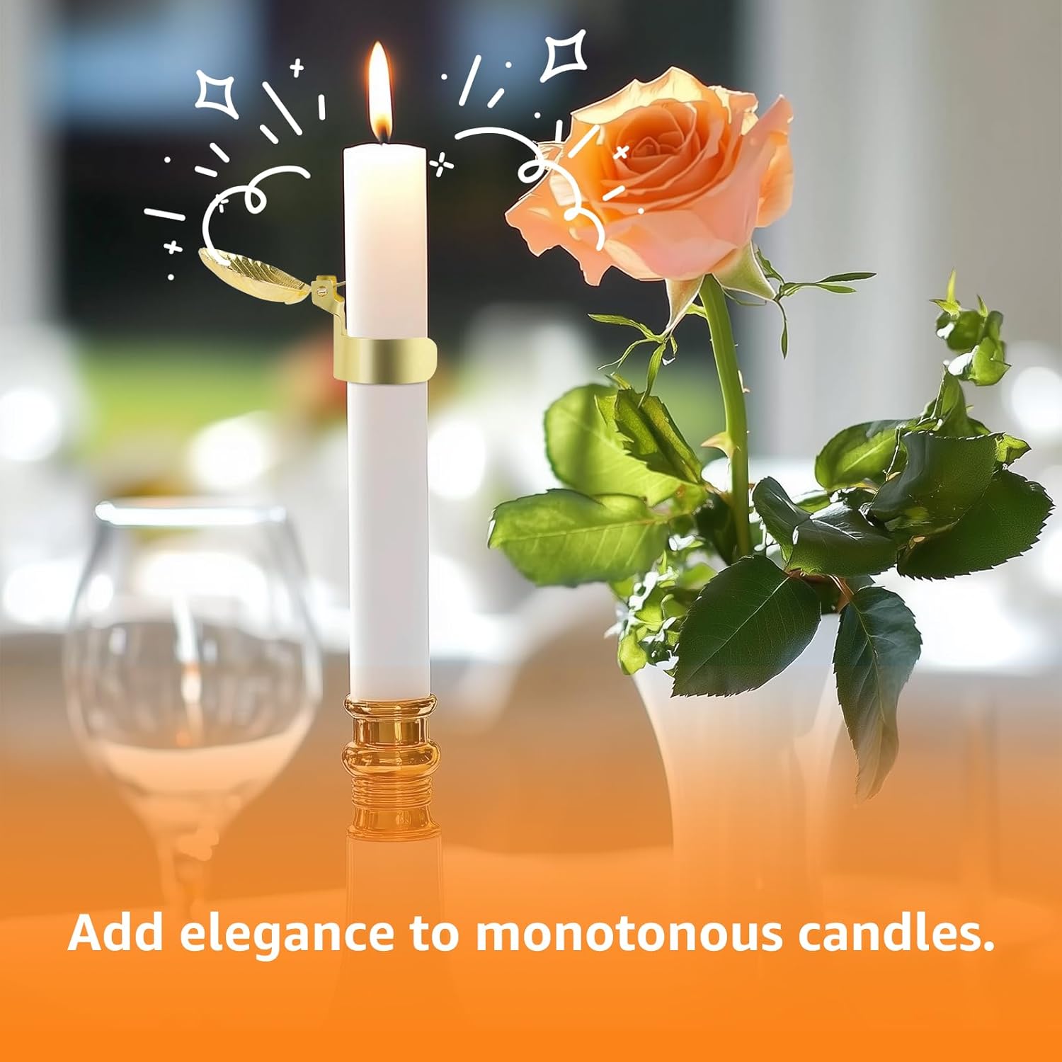 4 Pcs Shell Shape Candle Snuffer Gold Metal Candle Extinguisher