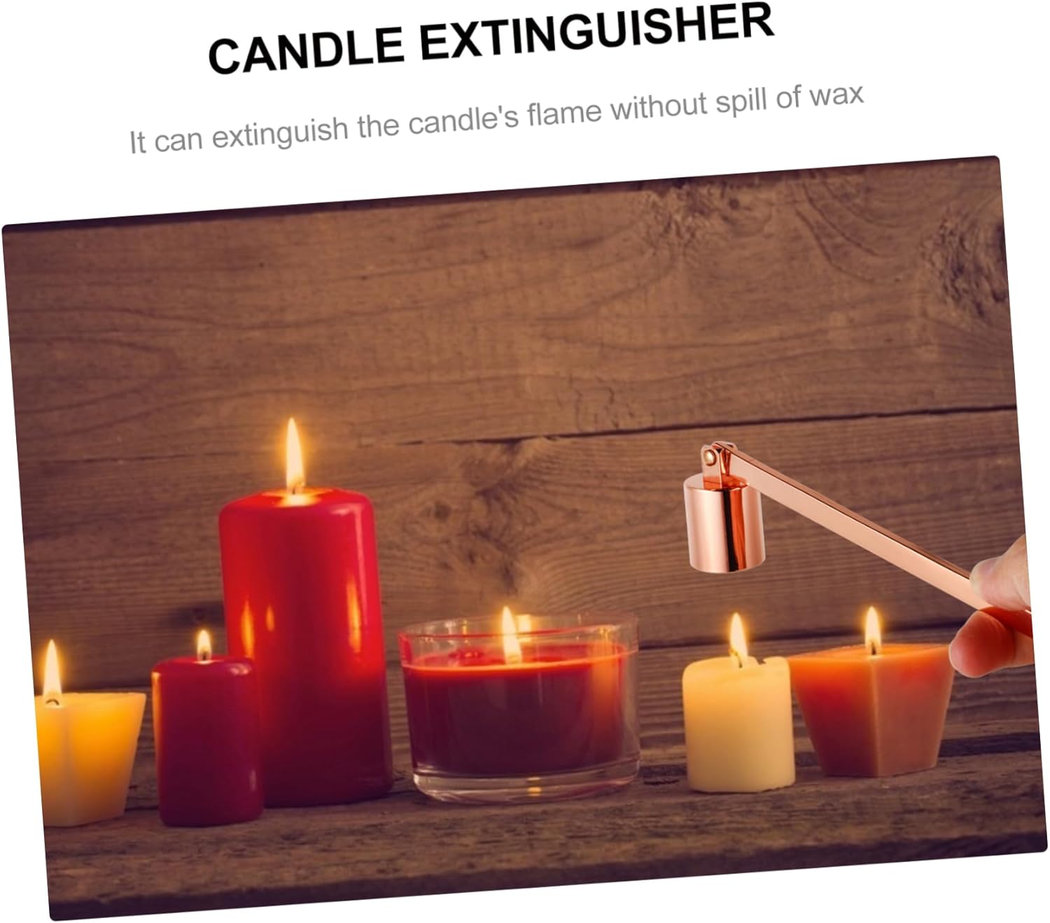 PRETYZOOM Candle Snuffer Stainless Steel Extinguisher