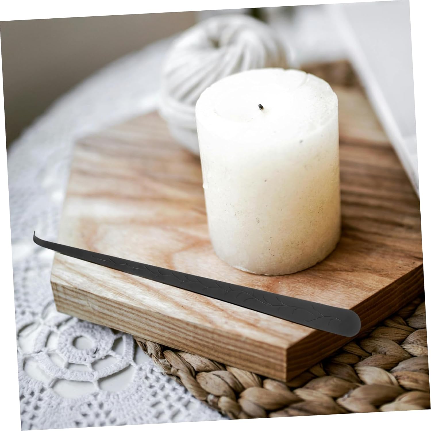 MAGICLULU 2pcs Candle Wick Hooks Snuffer Black Finish
