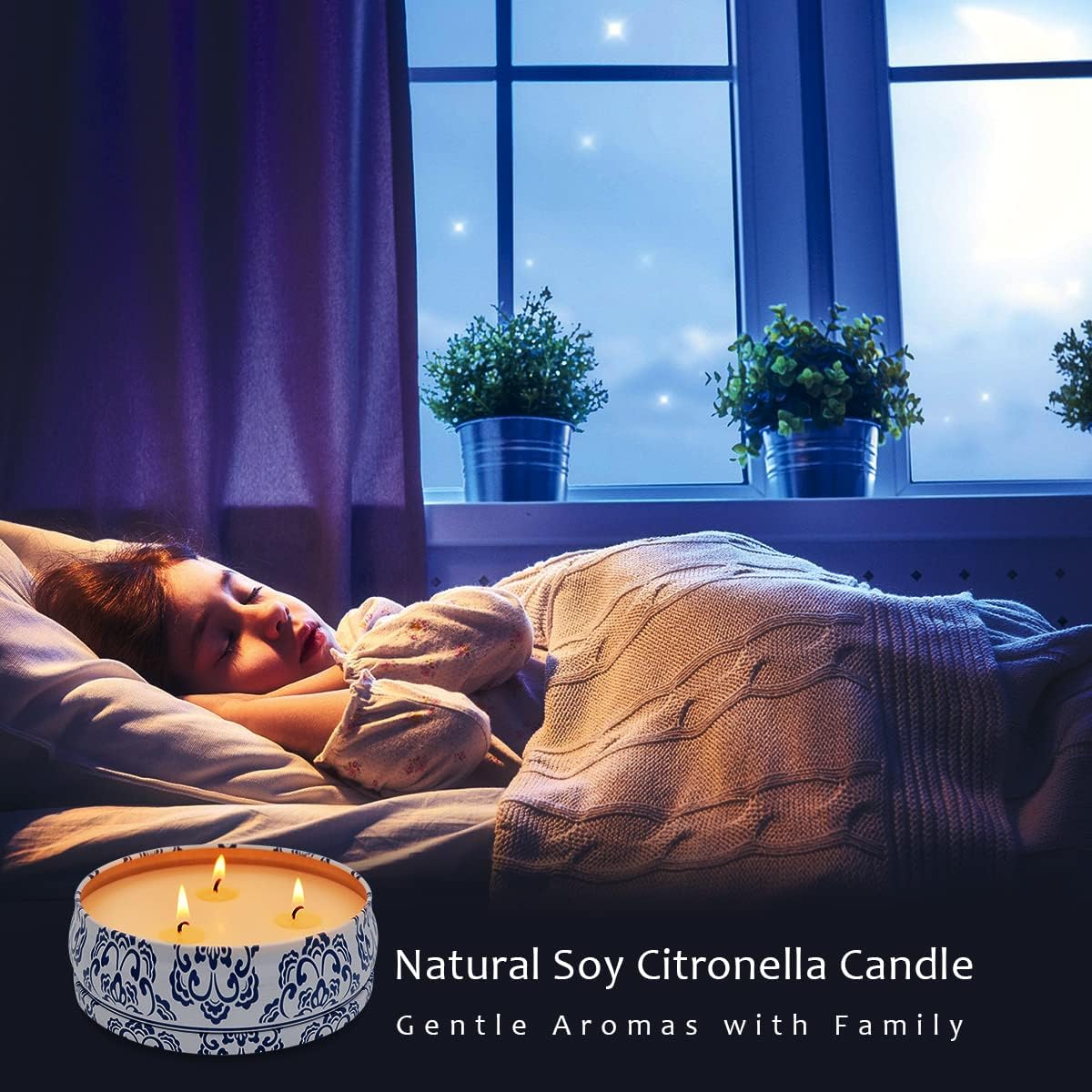 Large Citronella Candles for Outdoor and Indoor Use