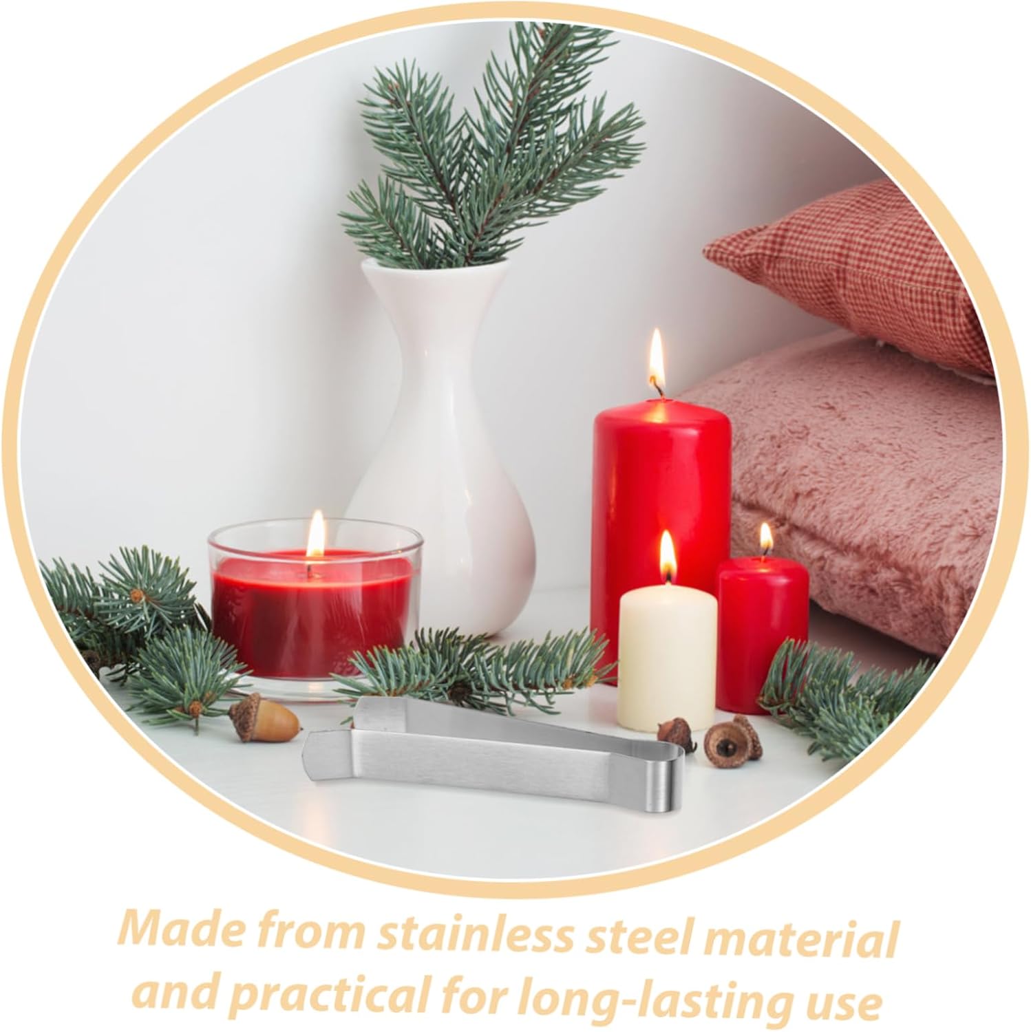 Cabilock 4pcs Candle Safety Extinguisher Clips
