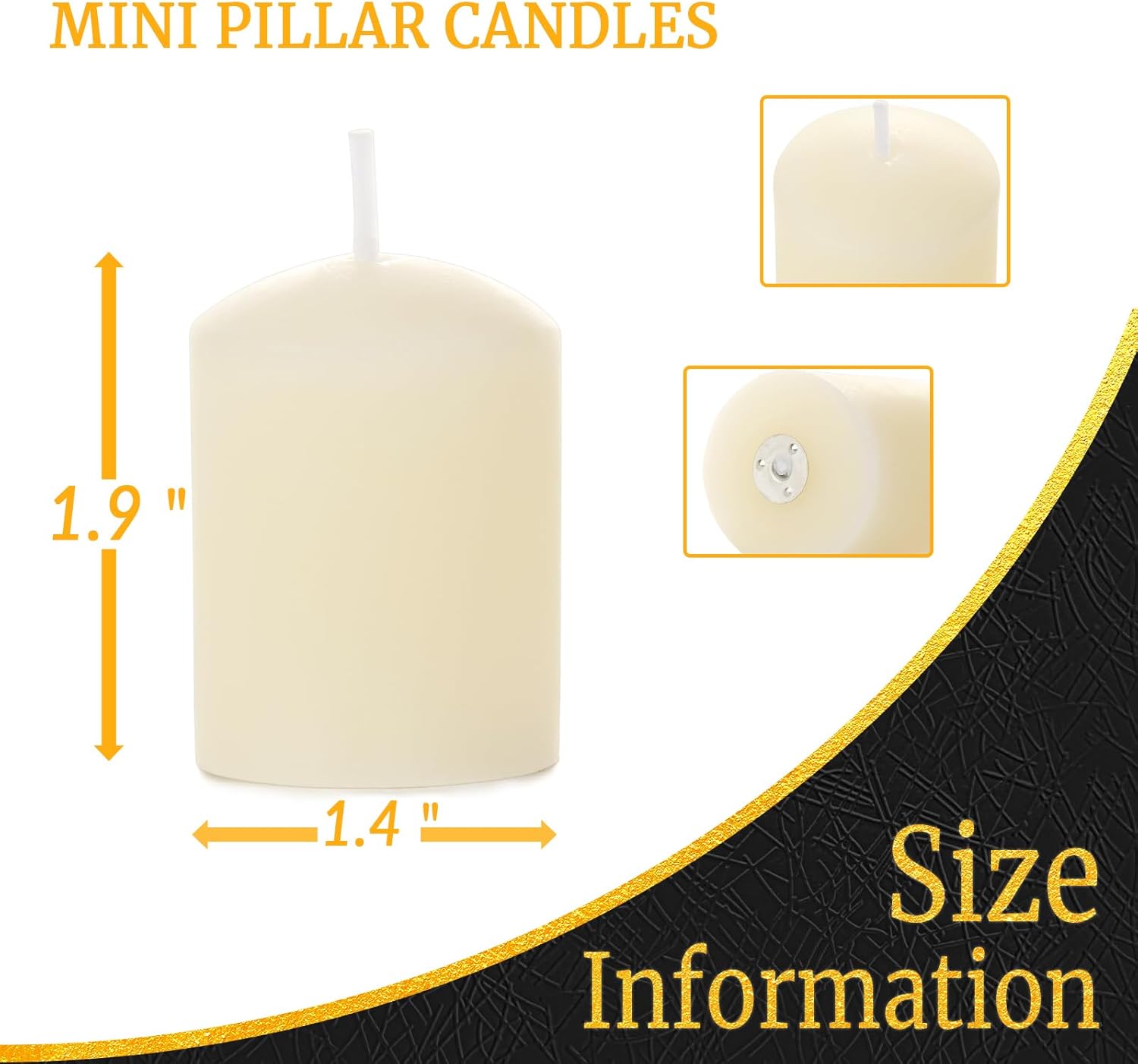 Pure Beeswax Votive Candles Bulk Pack of 10 Ivory