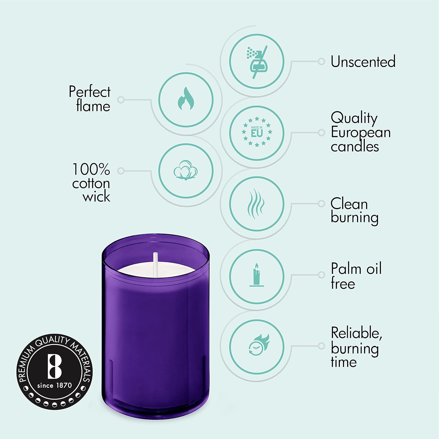 BOLSIUS 24 Hour Votive Candles 20 Pack 1