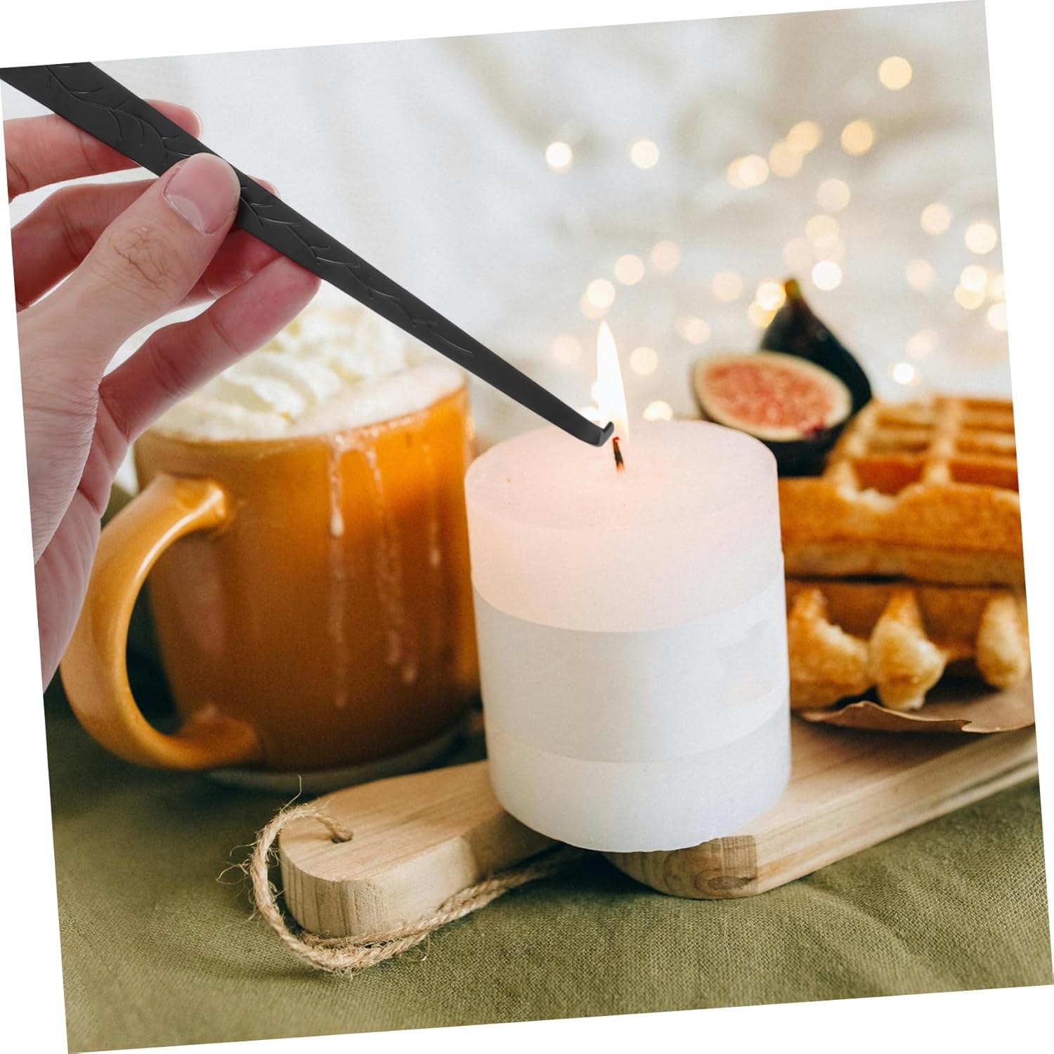 Cabilock 2pcs Candle Wick Hooks Stainless Steel Snuffer Hook
