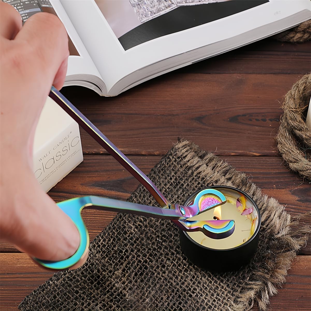 ZHU IN SY Candle Snuffer and Wick Trimmer Set