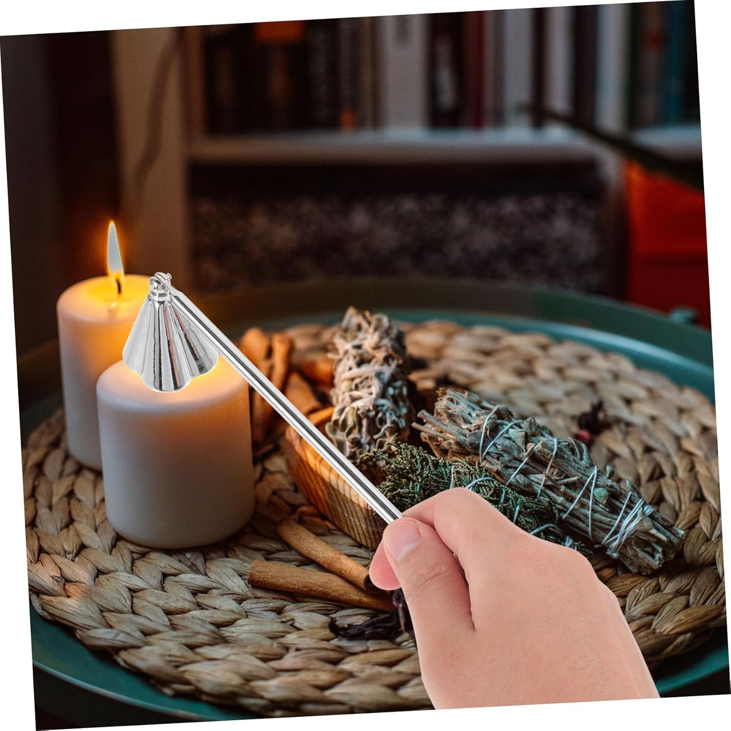 PRETYZOOM Portable Candle Snuffer Stainless Steel Handle Decor Tool
