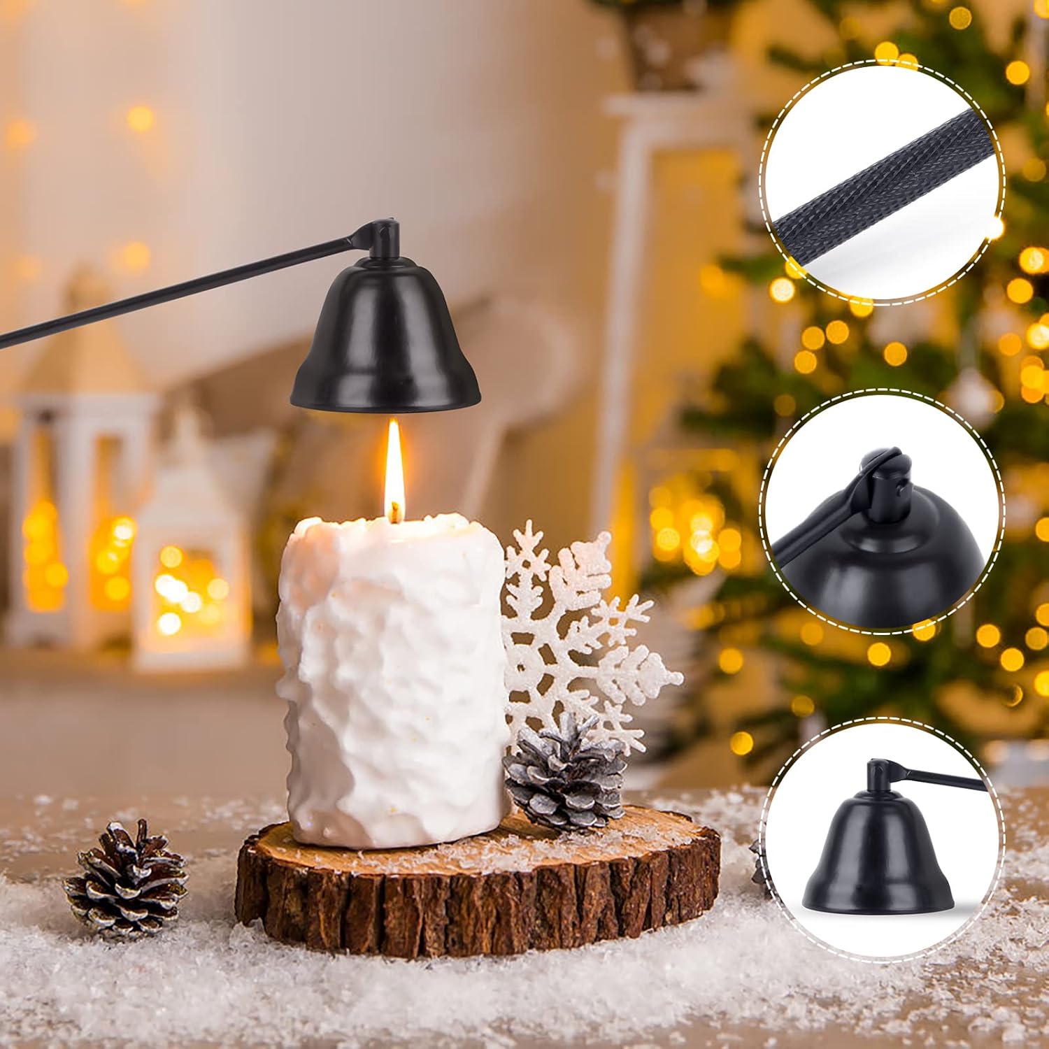 3 in 1 Candle Tools Set - Black