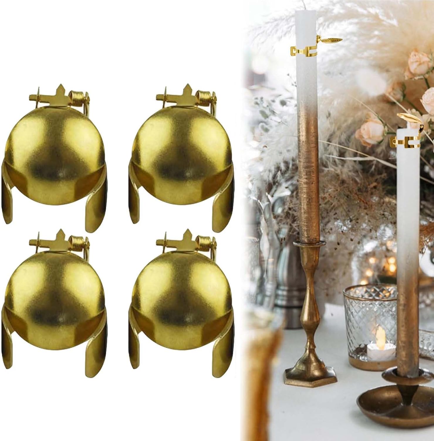Automatic Candle Extinguisher with Gold Finish
