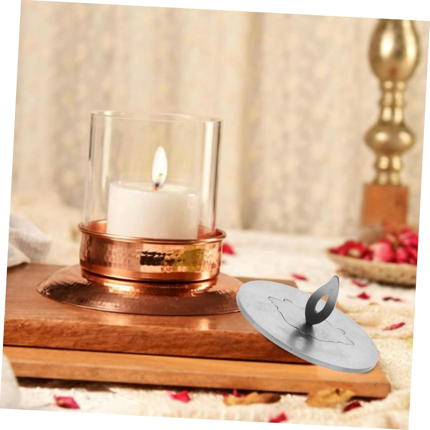 PRETYZOOM Stainless Steel Candle Snuffer Windproof Extinguisher