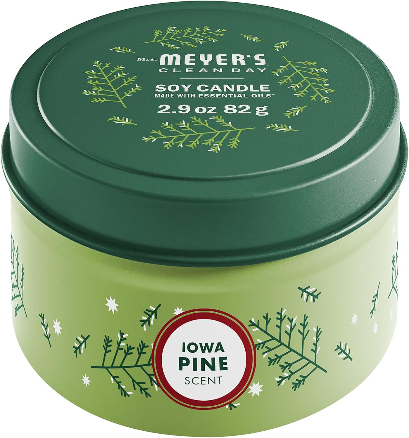 Mrs Meyers Clean Day Soy Candle with Iowa Pine Scent