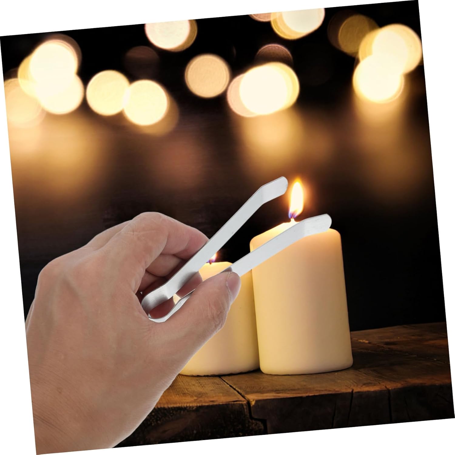 VOSAREA 5pcs Stainless Steel Candle Snuffer Tool Wick Clip Eco-Friendly