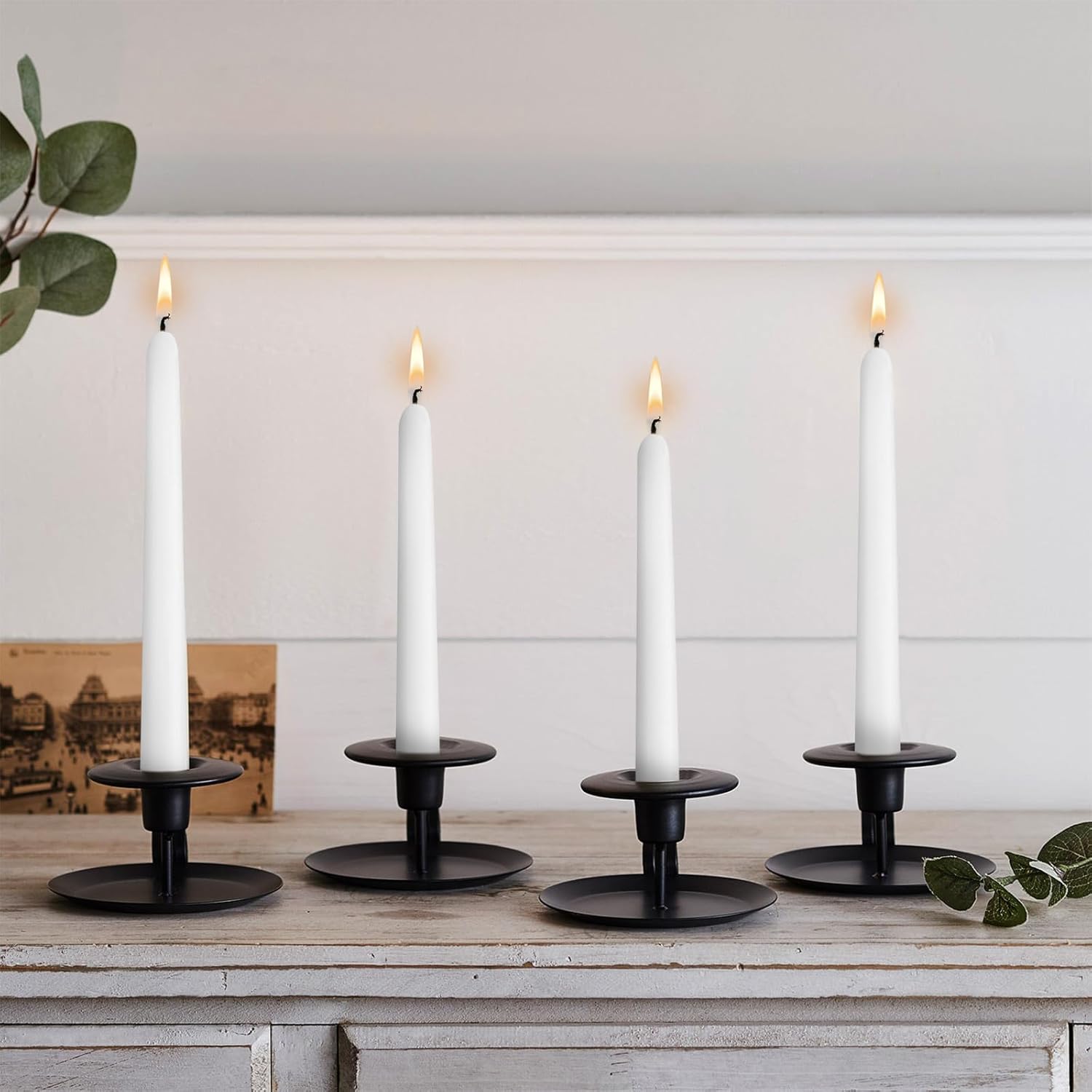 8 Pack 10 Inch Smoke Free Cone Candles