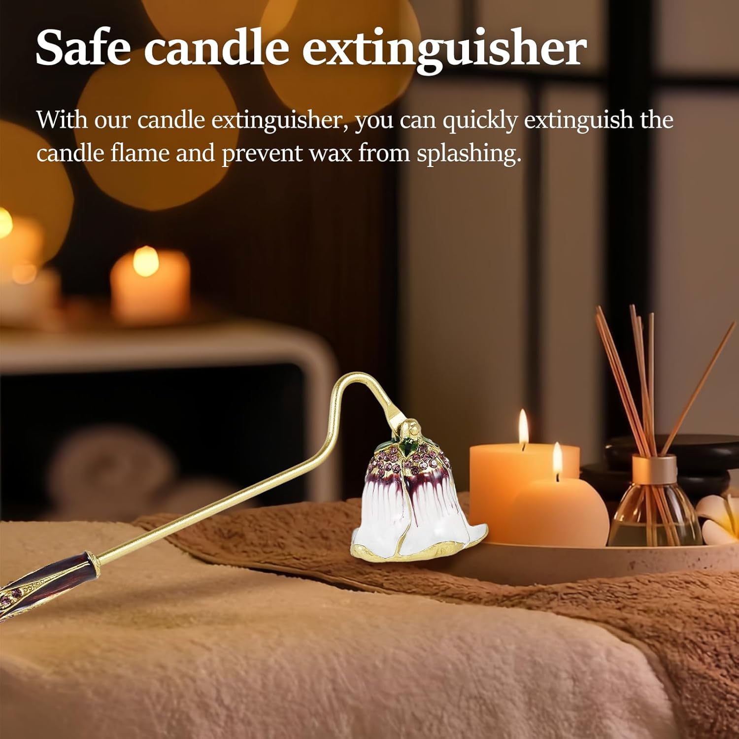 Elegant Vintage Candle Snuffer with Long Handle
