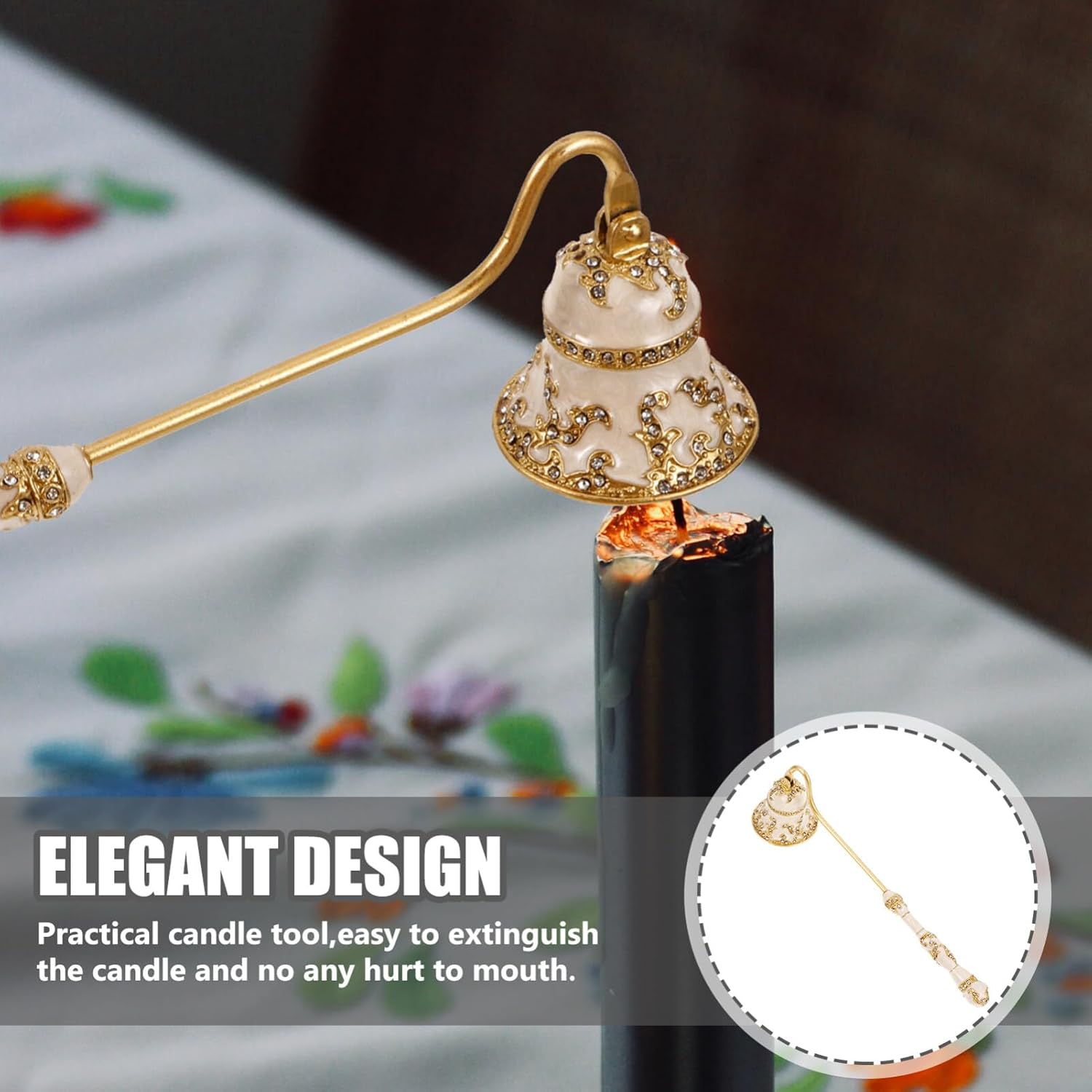 IMIKEYA Candle Snuffer with Long Handle