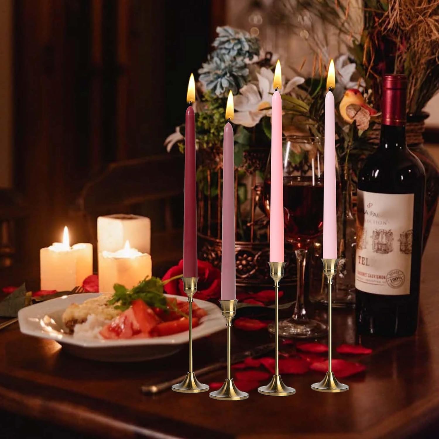 10 Inch Gradient Taper Candles Set of 4