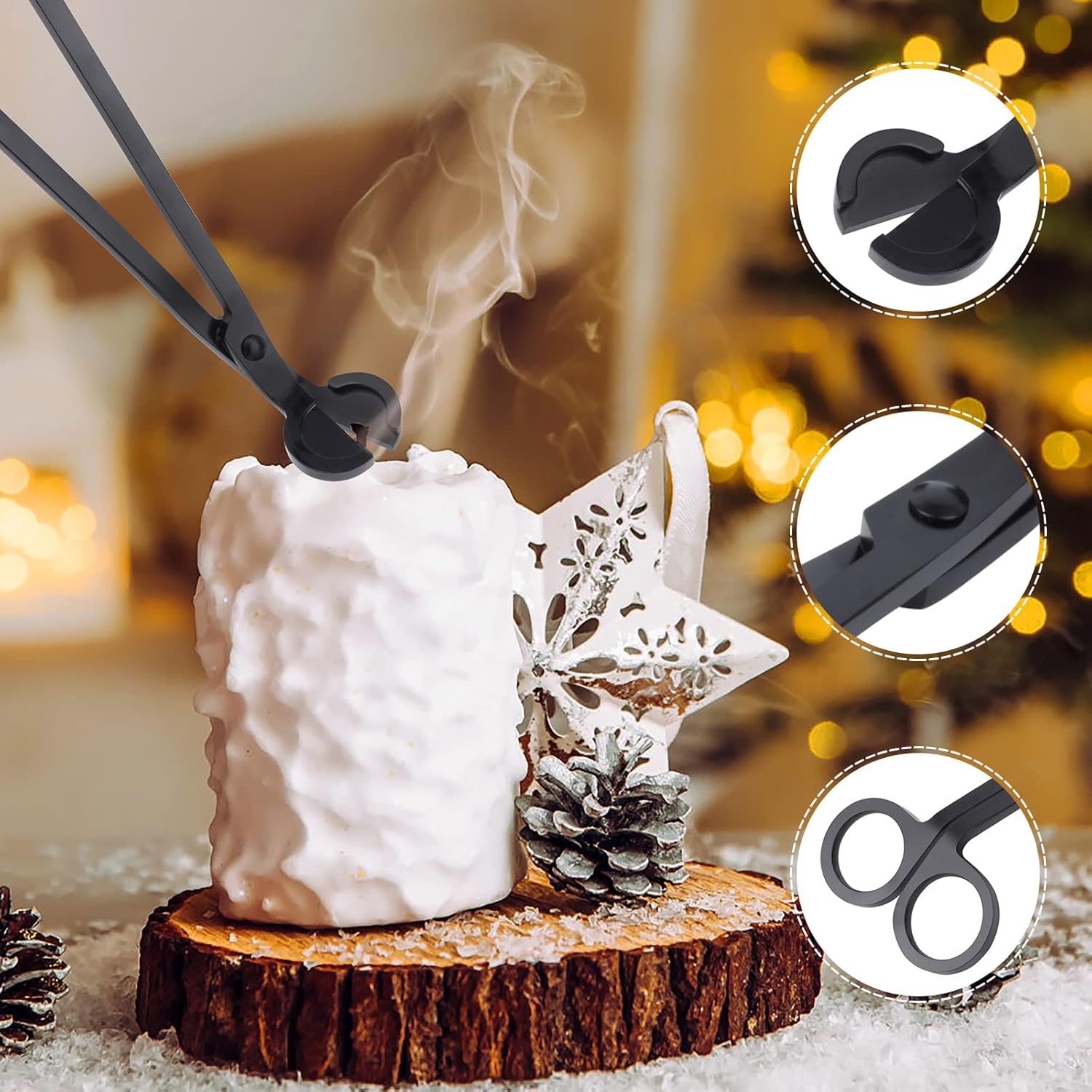 3 in 1 Candle Tools Set - Black