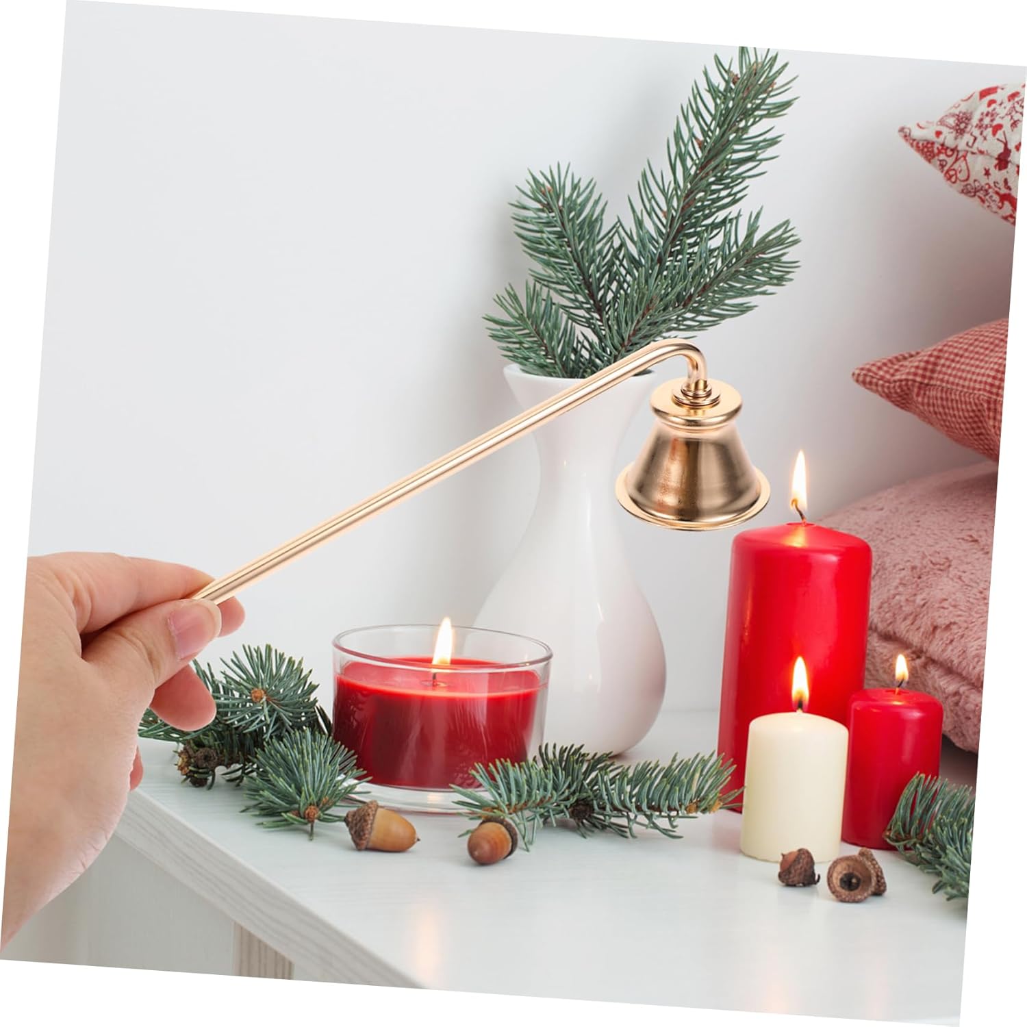 PRETYZOOM Metal Candle Snuffer for Safe Quick Extinguishing