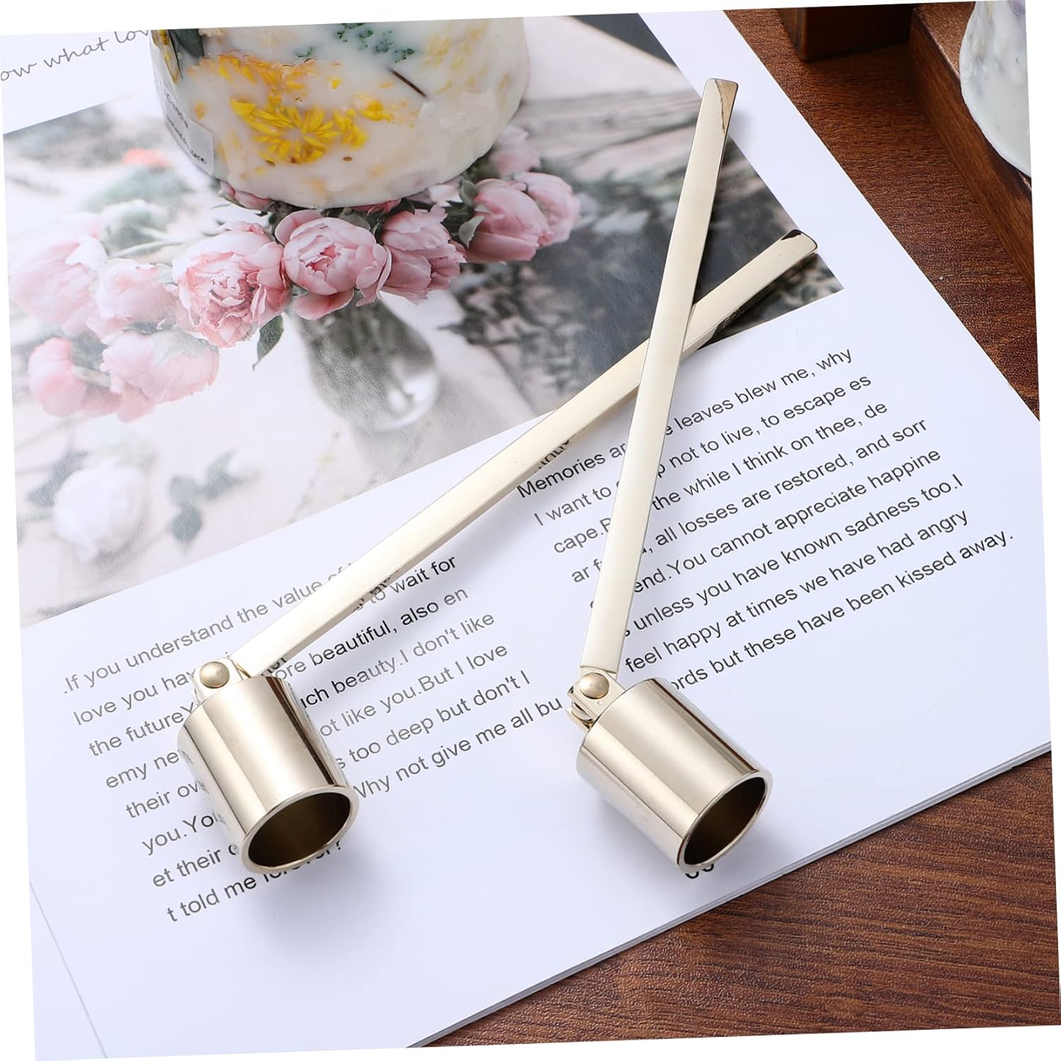 2pcs Portable Candle Snuffers Handle for Safe Extinguishing