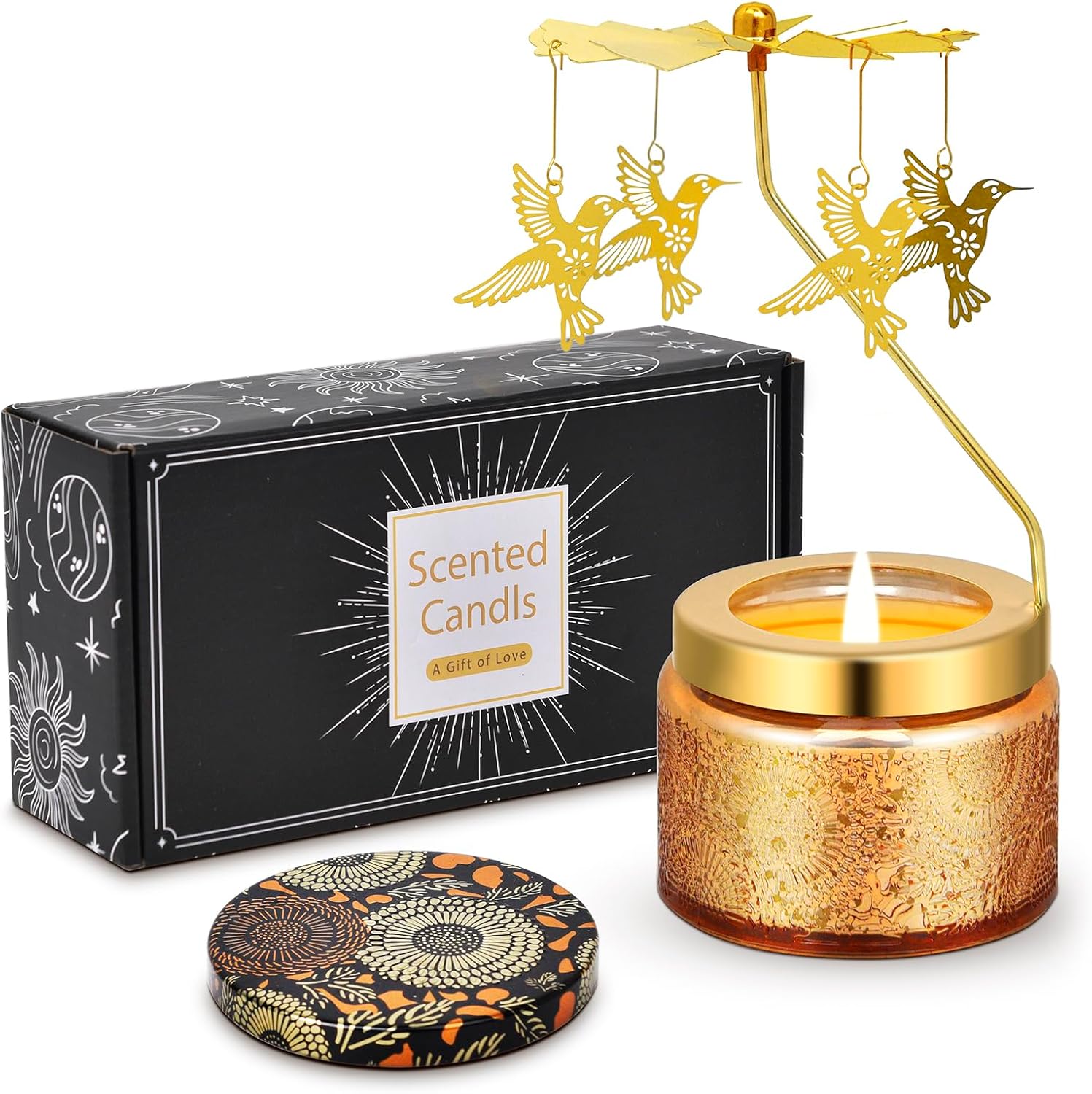 Hummingbird Rotating Scented Candle Set