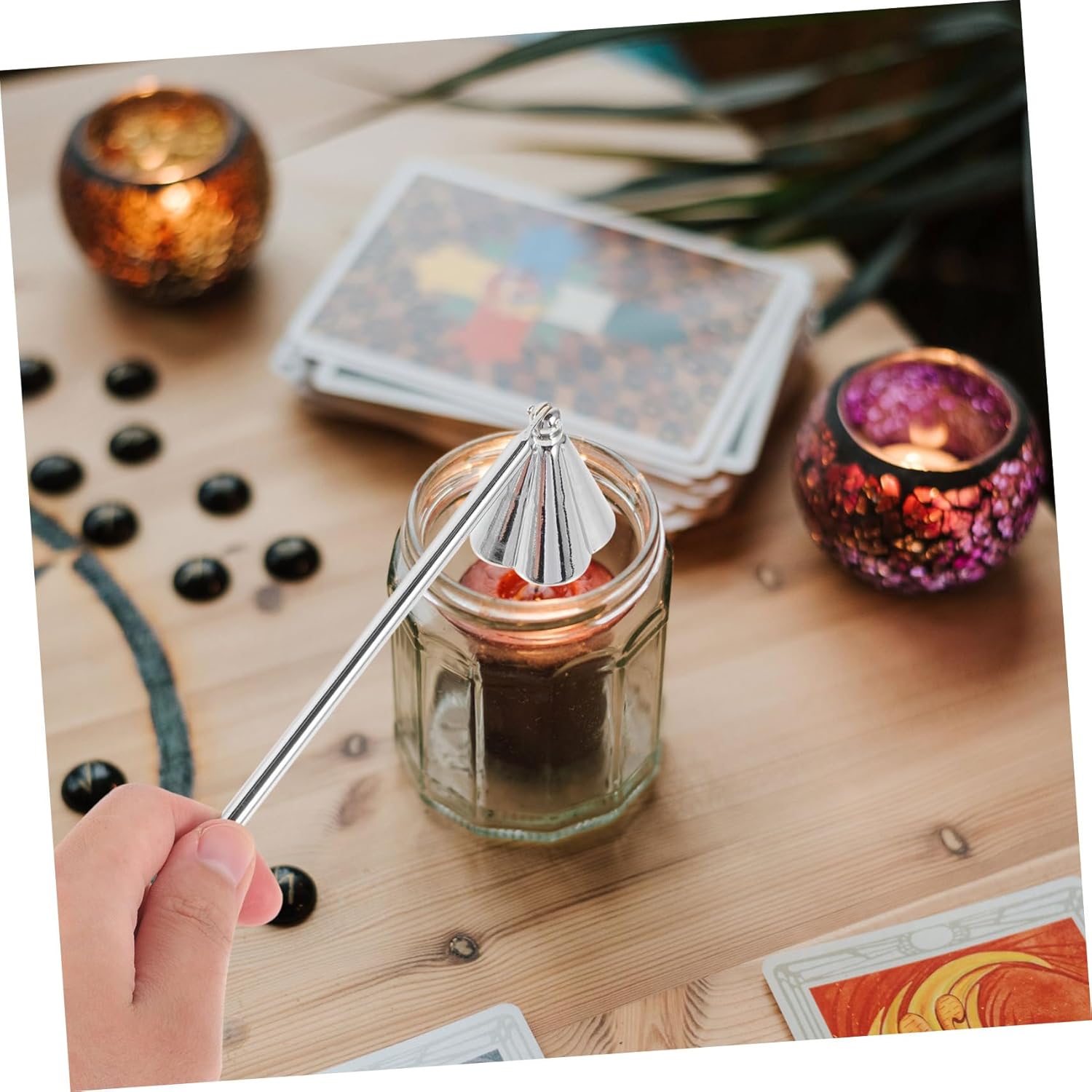 PRETYZOOM Portable Candle Snuffer Stainless Steel Handle Decor Tool