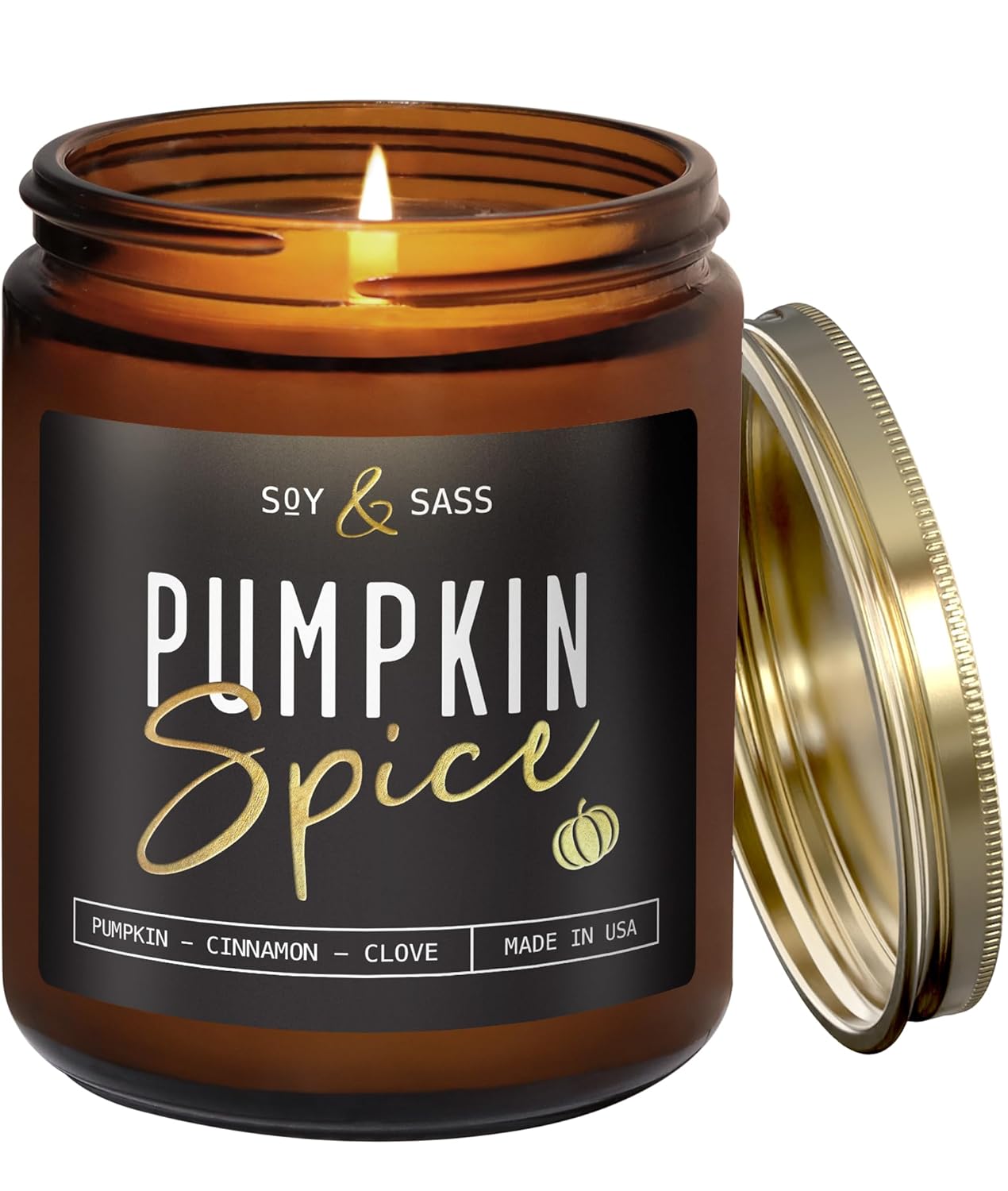 Pumpkin Spice Candle - 9oz Soy Jar Fall Home Decor