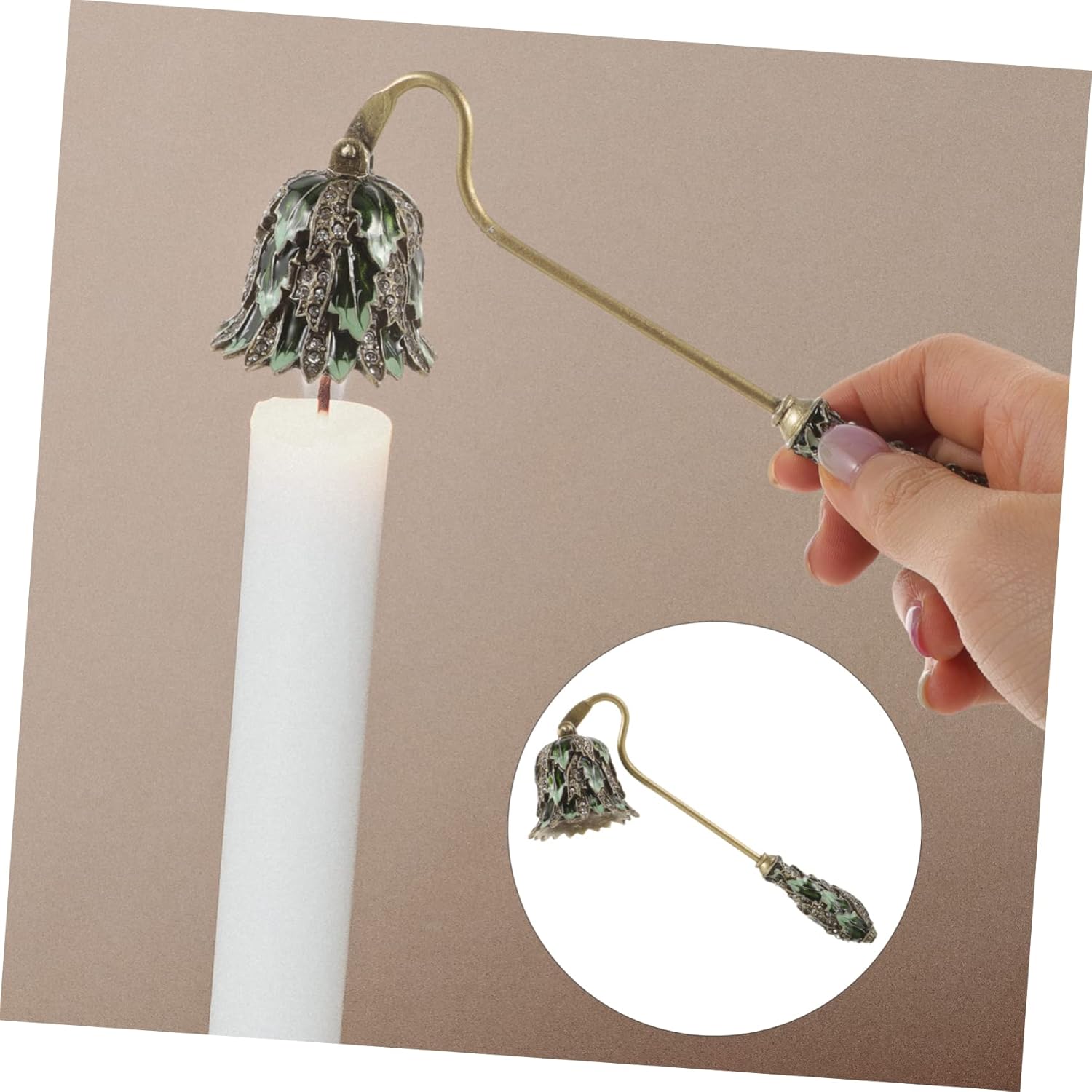 Candle Snuffer Tool Set with Wick Trimmer and Dipper