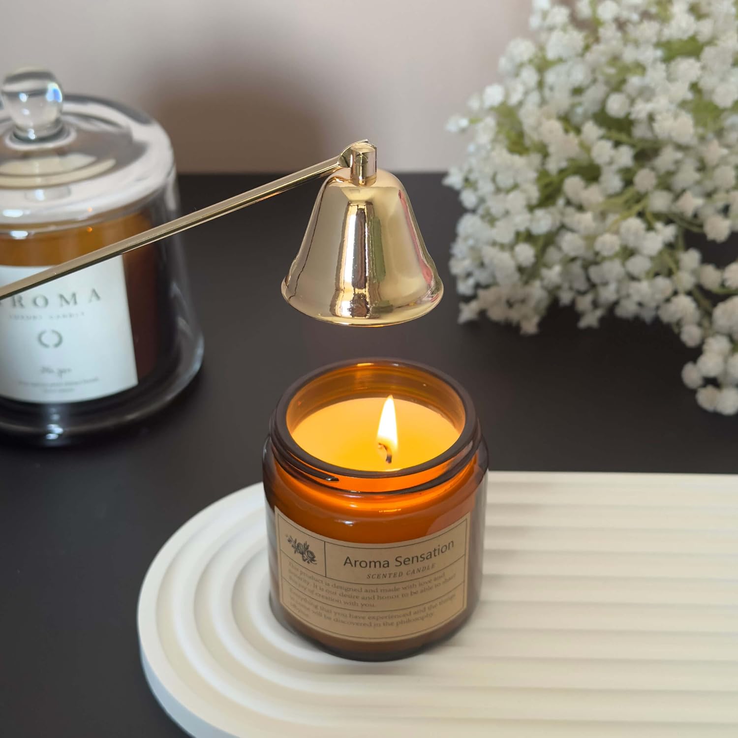 Gold Color Candle Snuffer Extinguisher Tool