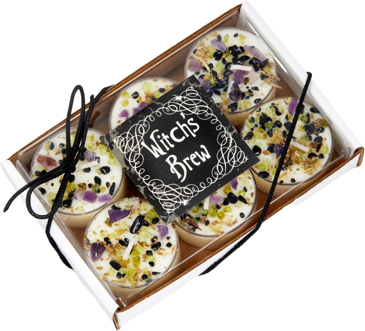 Witchs Brew Candle - Fall Scented with Herb Crystal