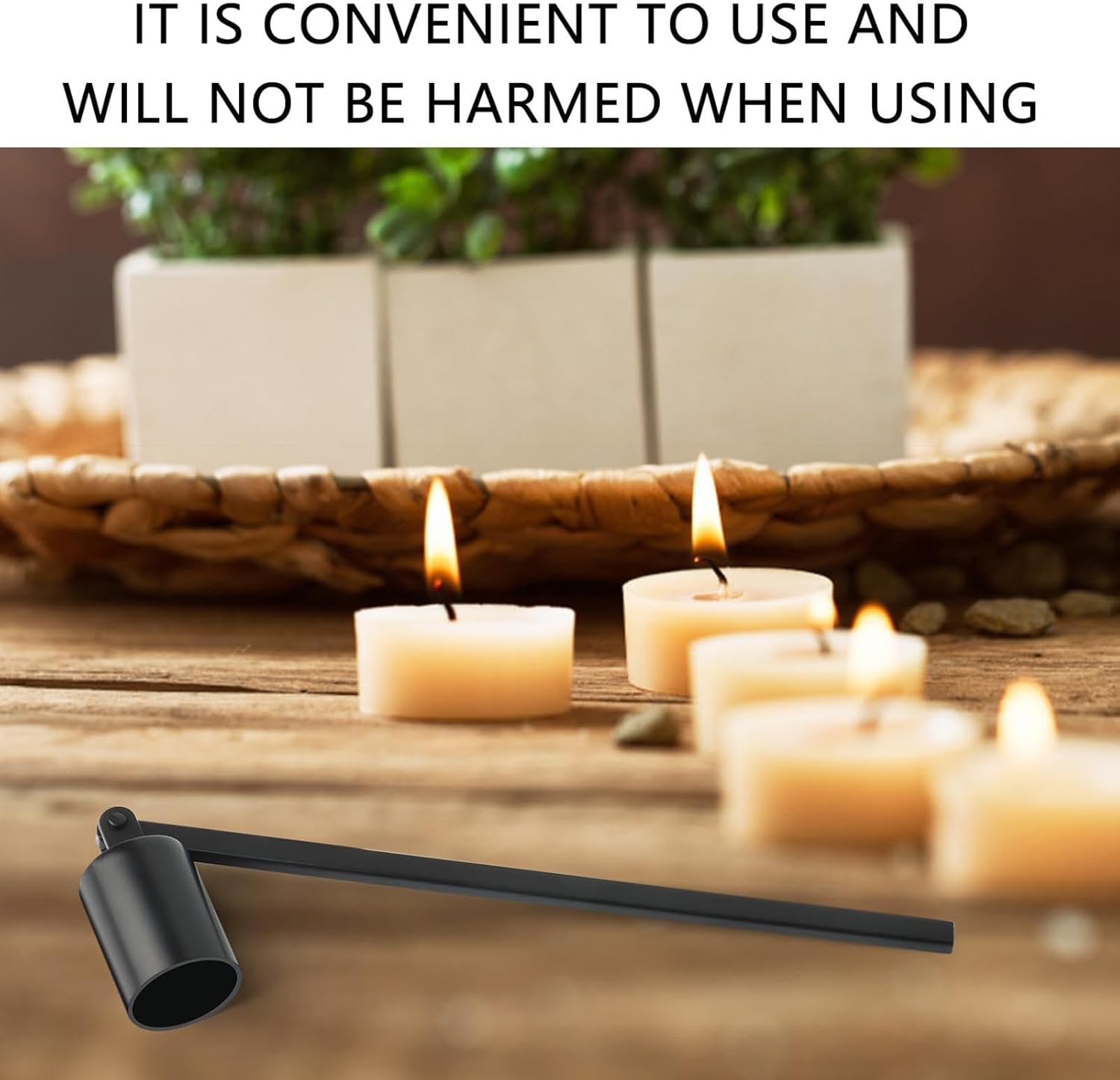 Stainless Steel Candle Snuffer with Long Handle