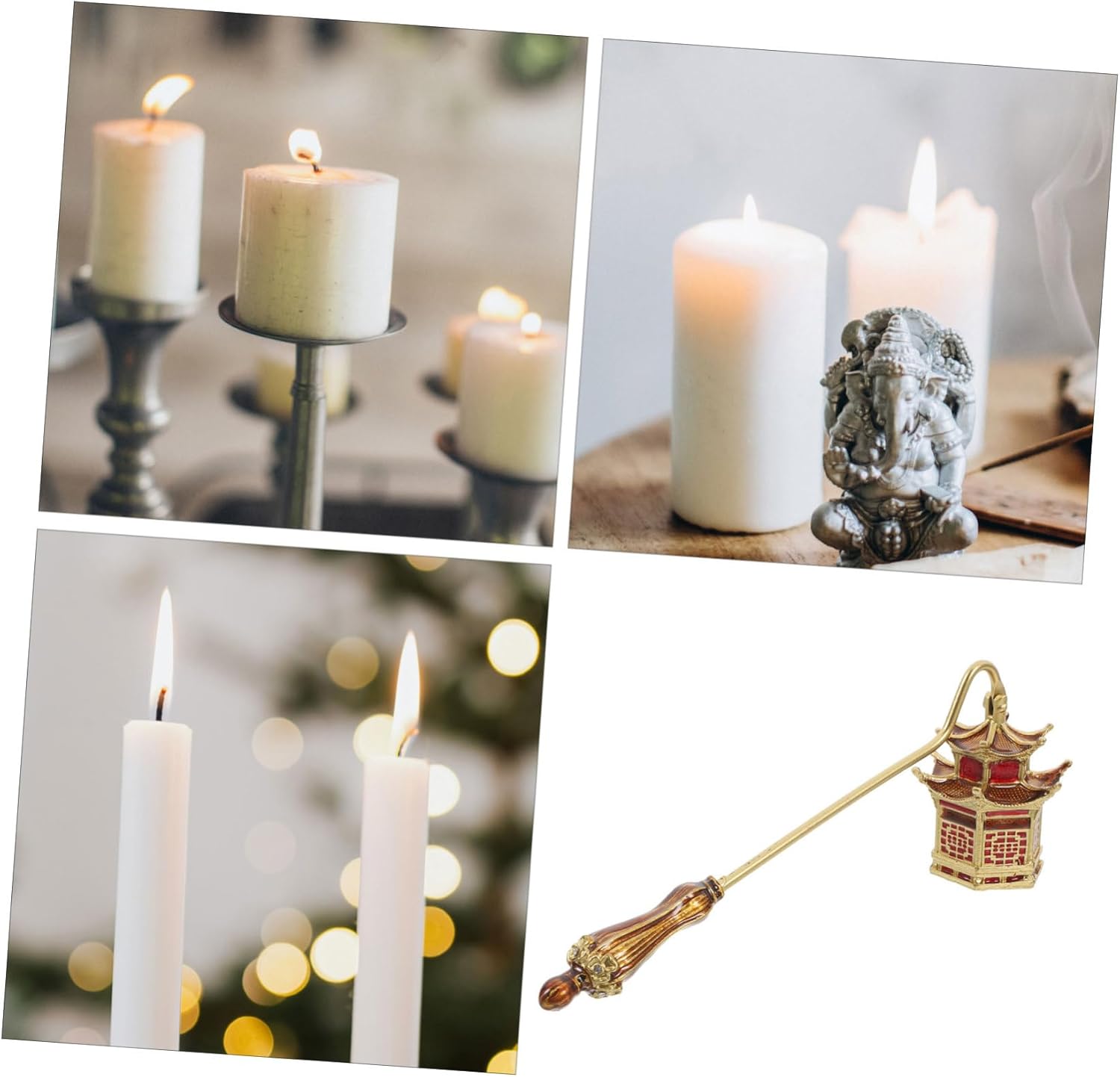 IMIKEYA Candle Snuffer Extinguisher with Handle