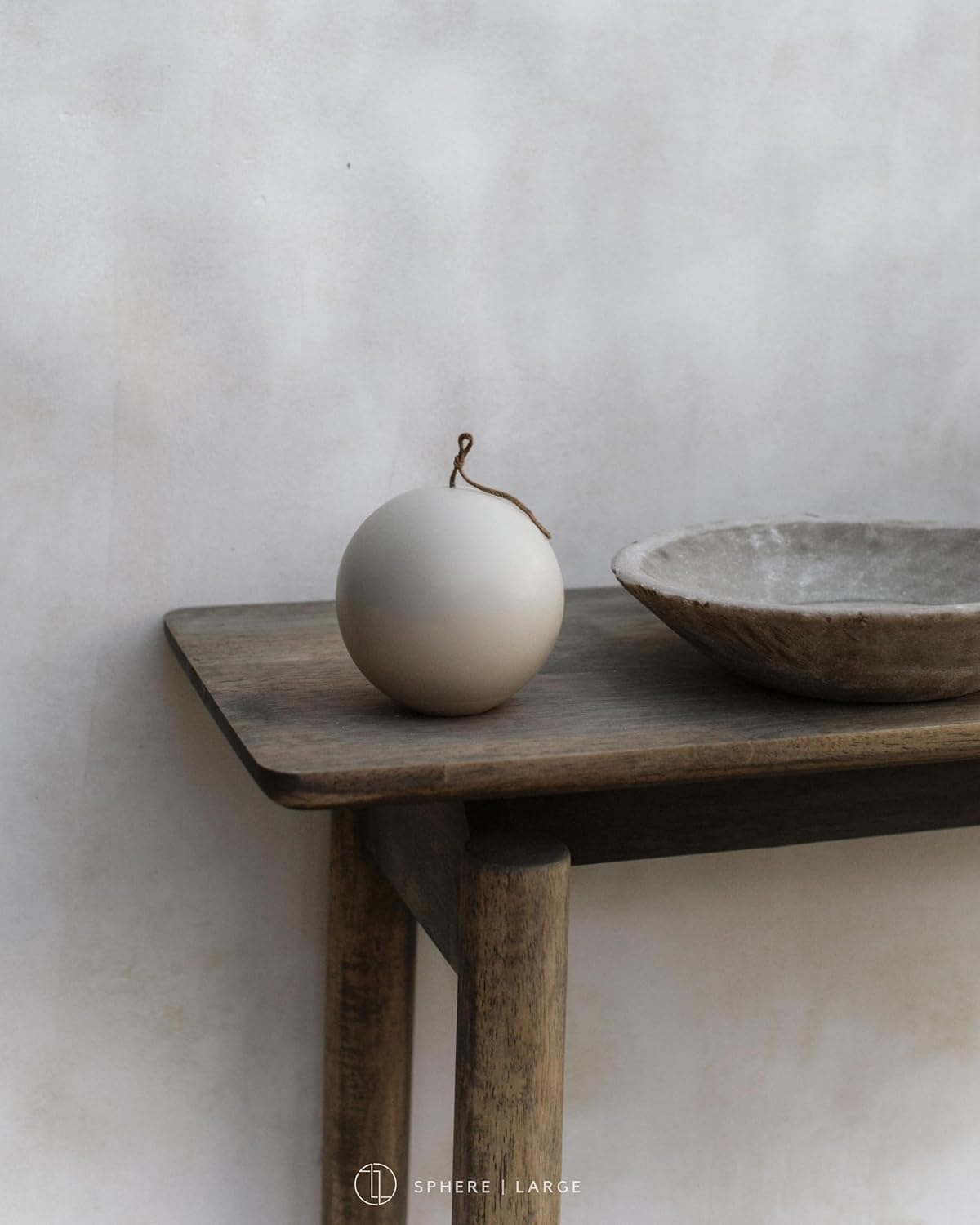 LAWA Sphere Candle - Light Beige Large