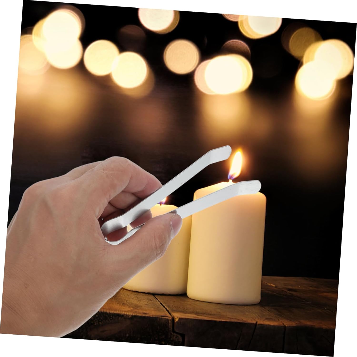 Vaguelly 5Pcs Candle Snuffer Wick Clamp Long Handle Design