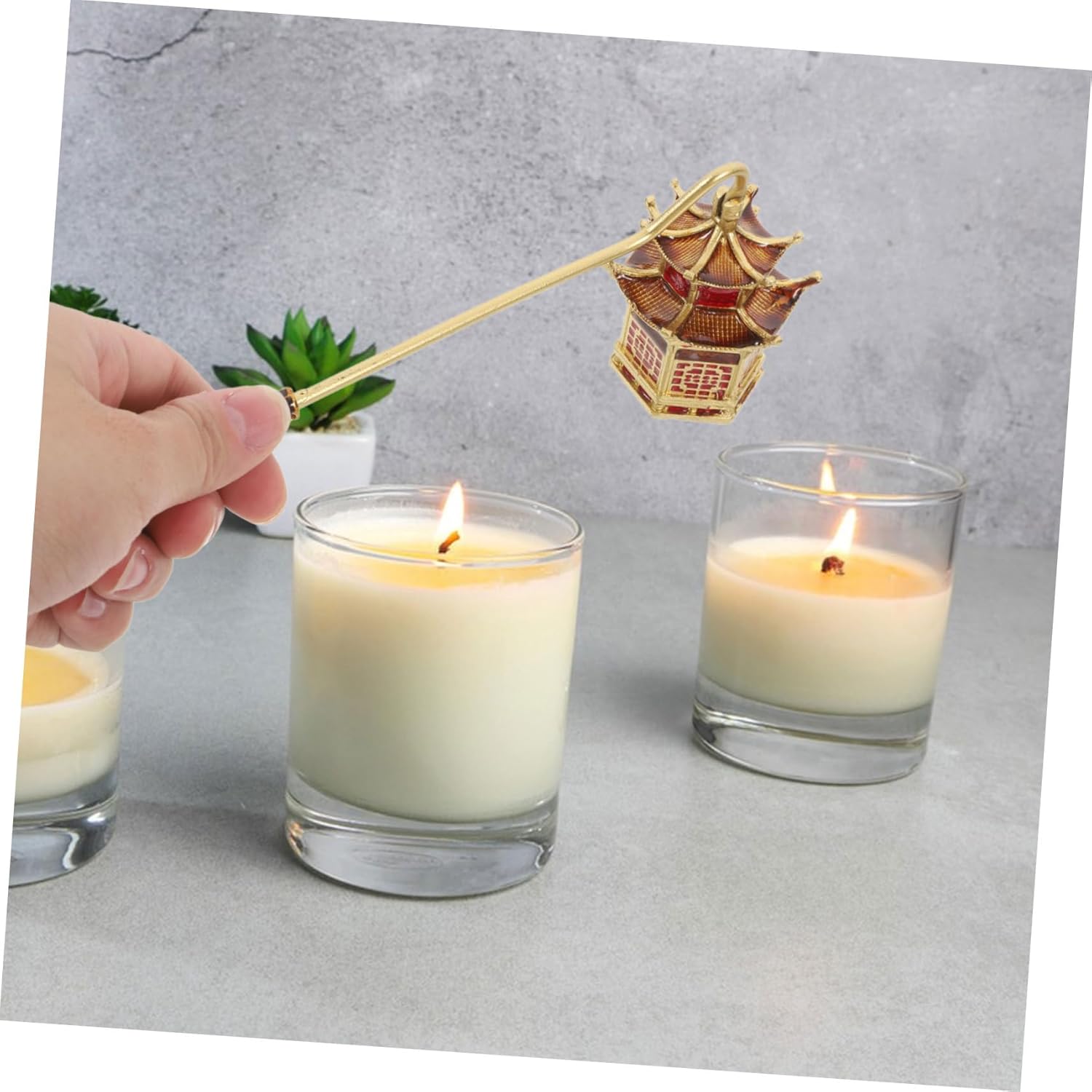 IMIKEYA Candle Snuffer Extinguisher with Handle