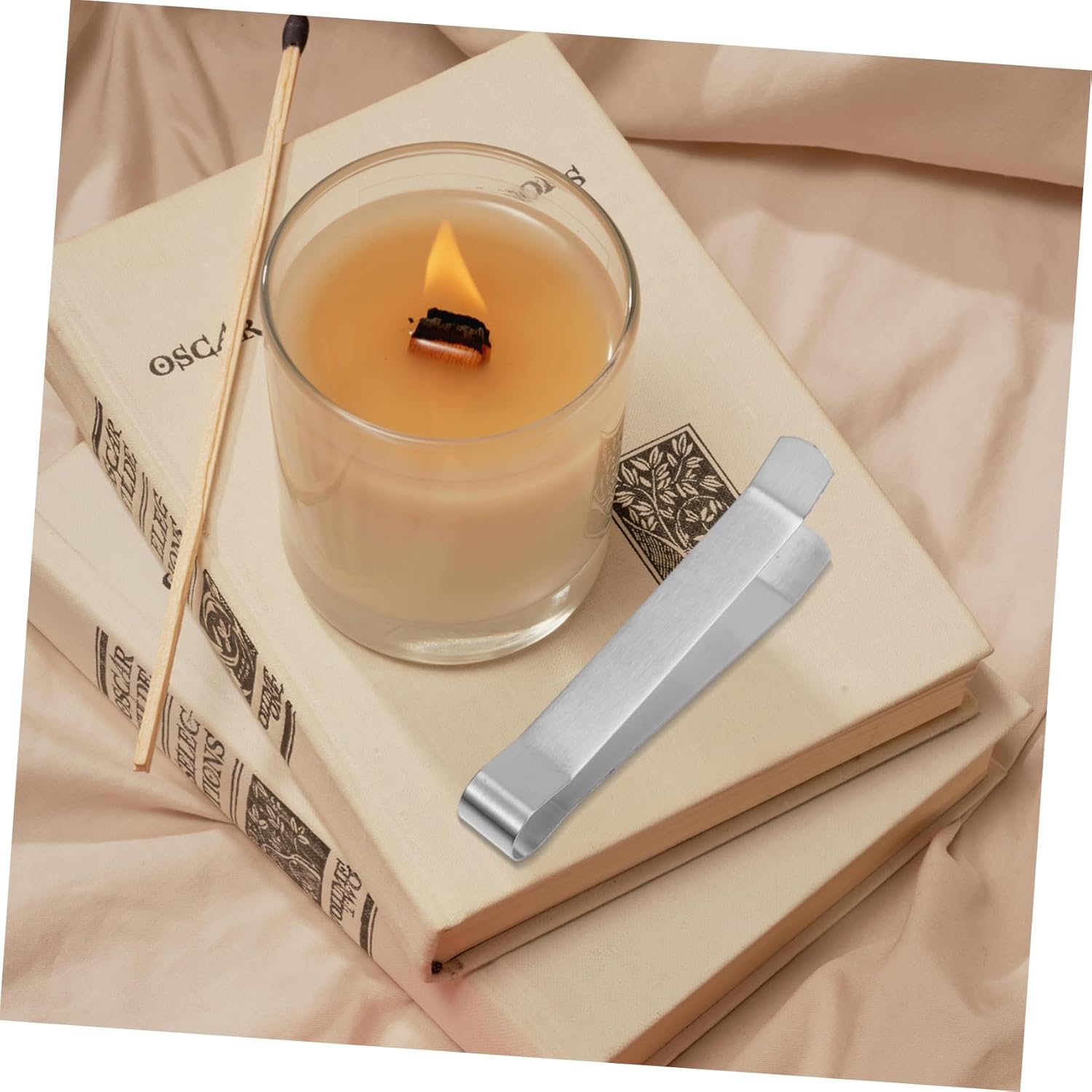 PRETYZOOM 4pcs Candle Extinguisher Clips Wick Clamp Candle Snuffer Tool