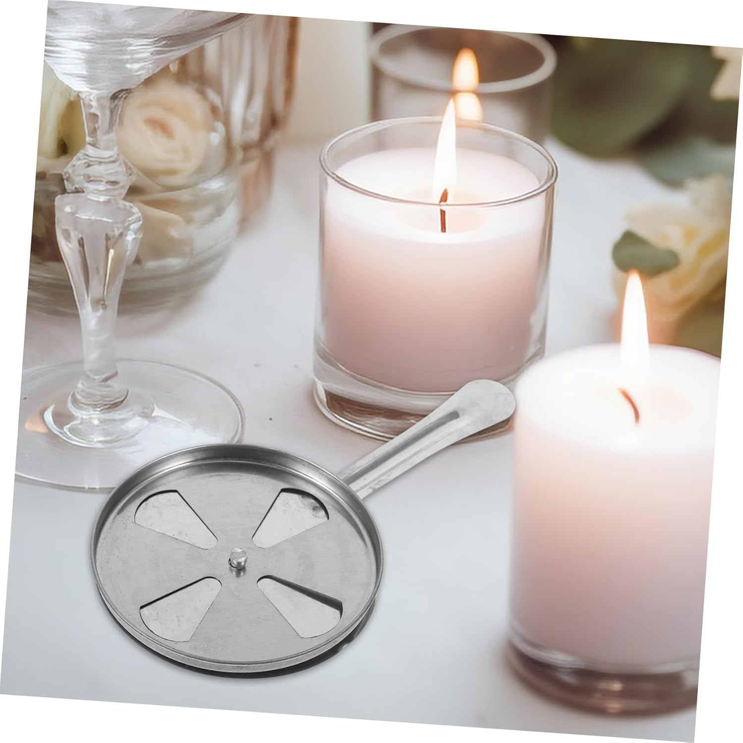 Stainless Steel Adjustable Candle Snuffer Cover for Oil Lamps