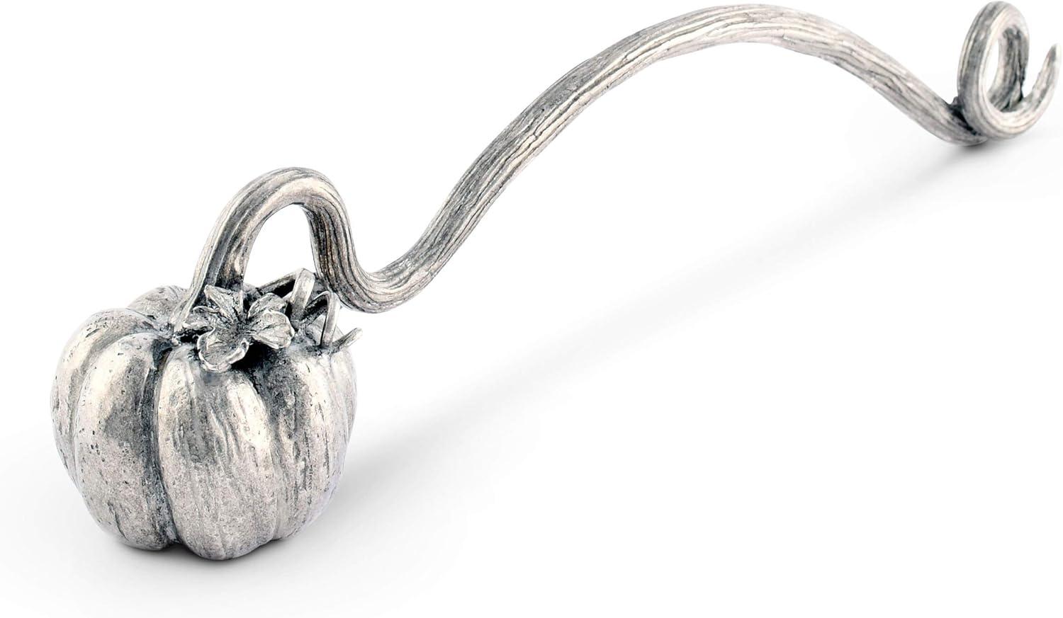 Vagabond House Pewter Pumpkin Vine Candle Snuffer 9 Inch