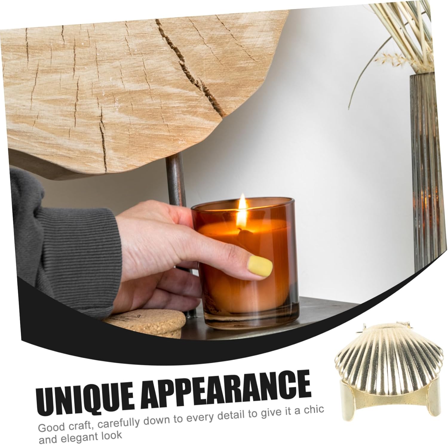 Cabilock 4pcs Automatic Candle Snuffer Caps for Safe and Elegant Use