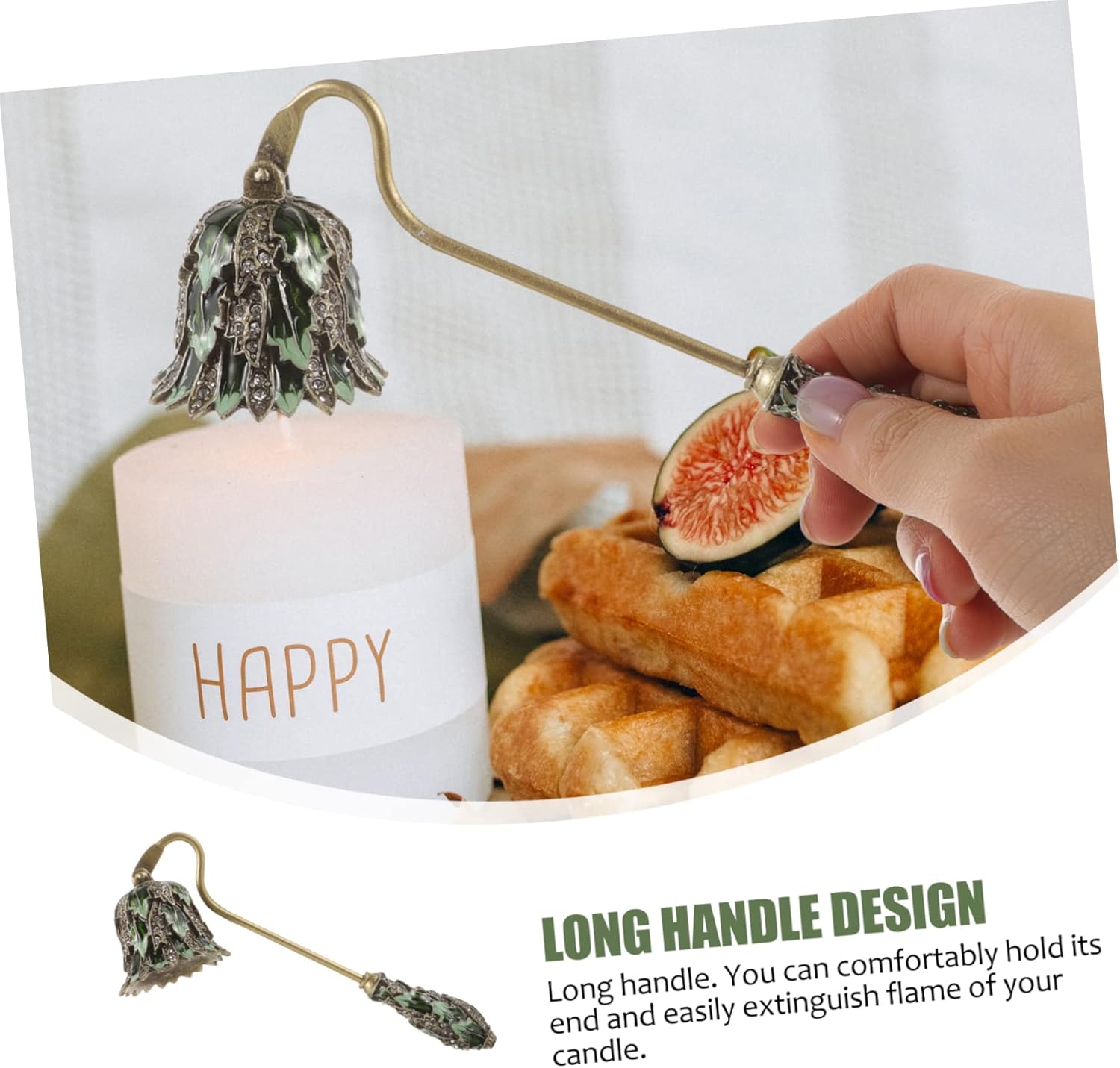 IMIKEYA 130g Metal Candle Snuffer Tool for Home Use