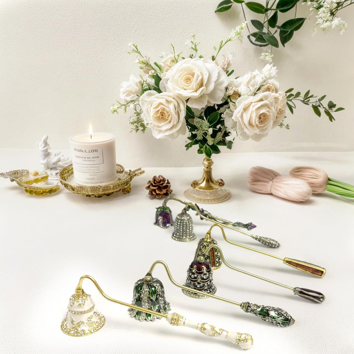 Earssa Vintage Candle Snuffer with Long Handle